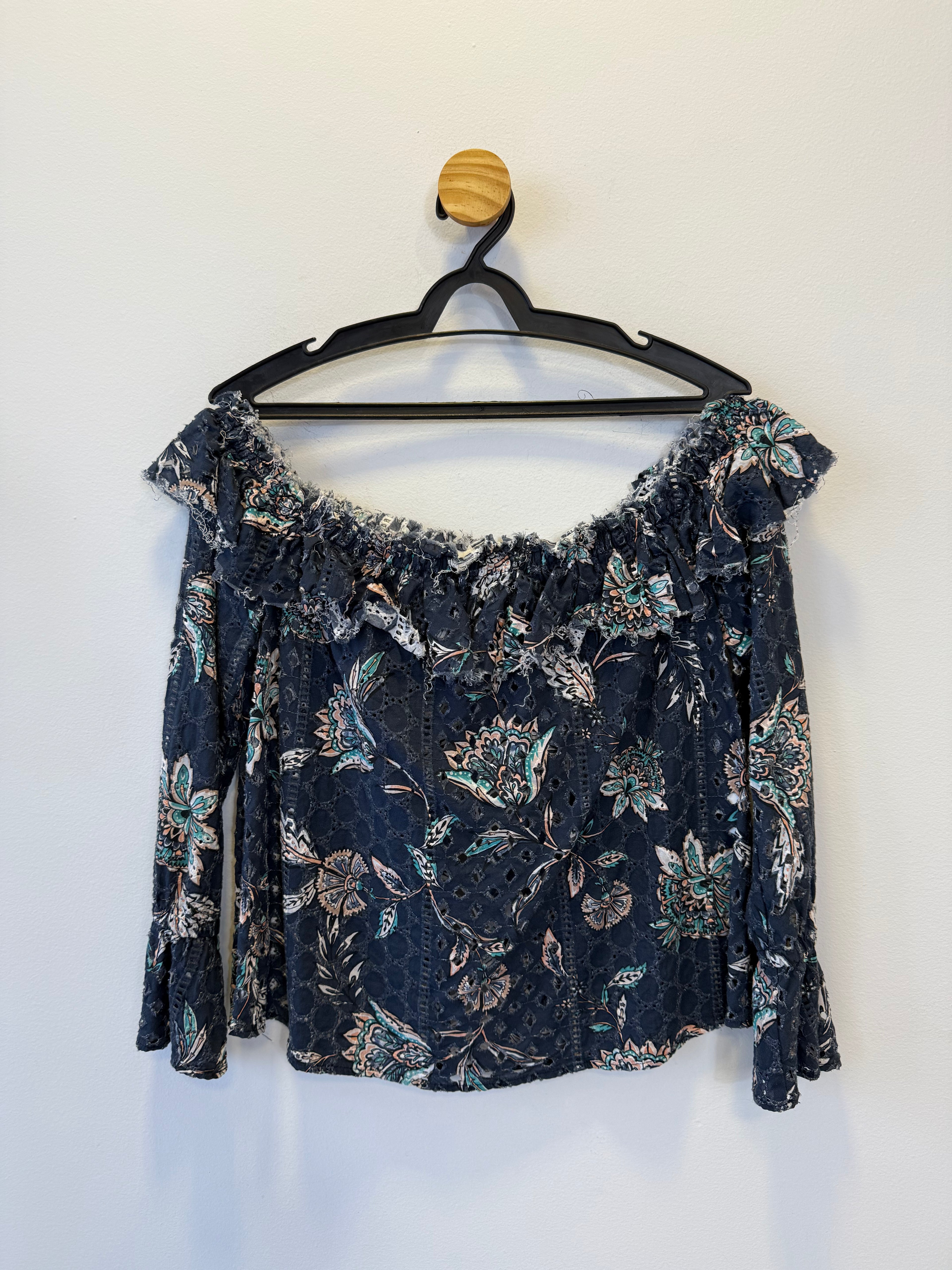 Cropped Ombro a Ombro Estampado