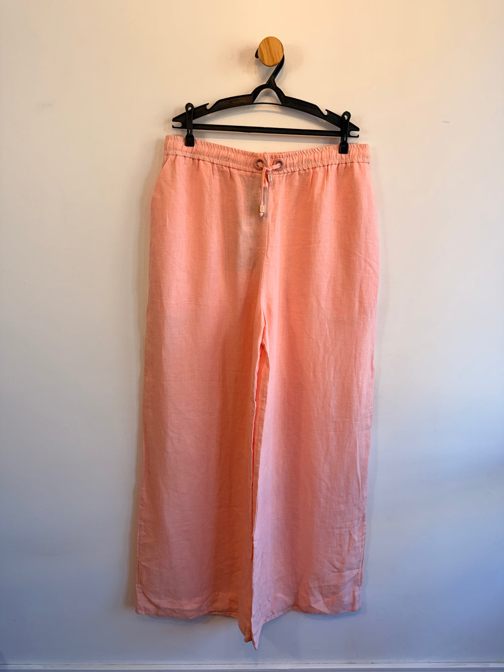 Calça Rosa 100% Linho Mixed