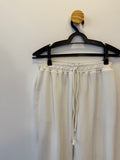 Calça Jogger Texturizada Branca