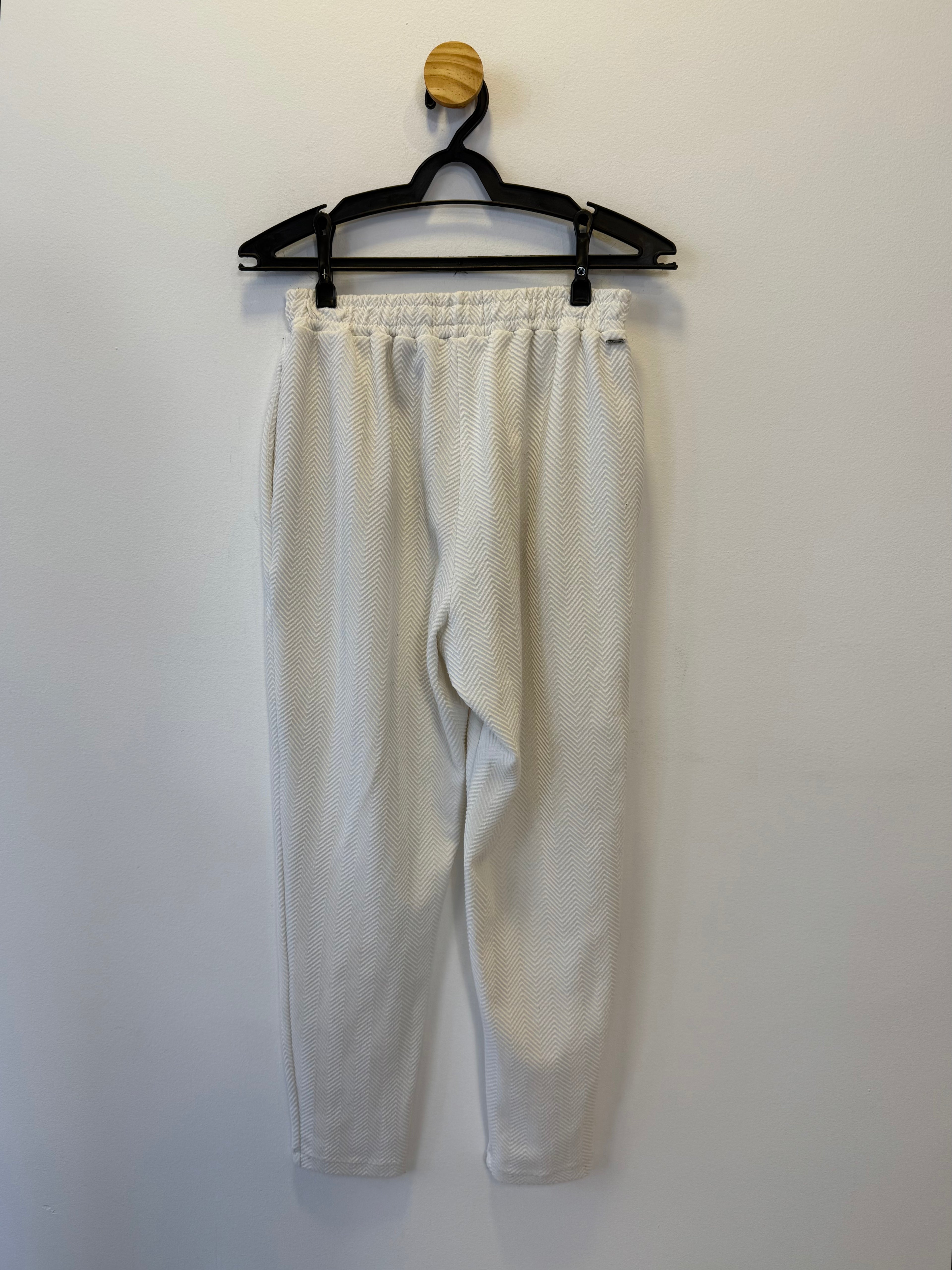 Calça Jogger Texturizada Branca