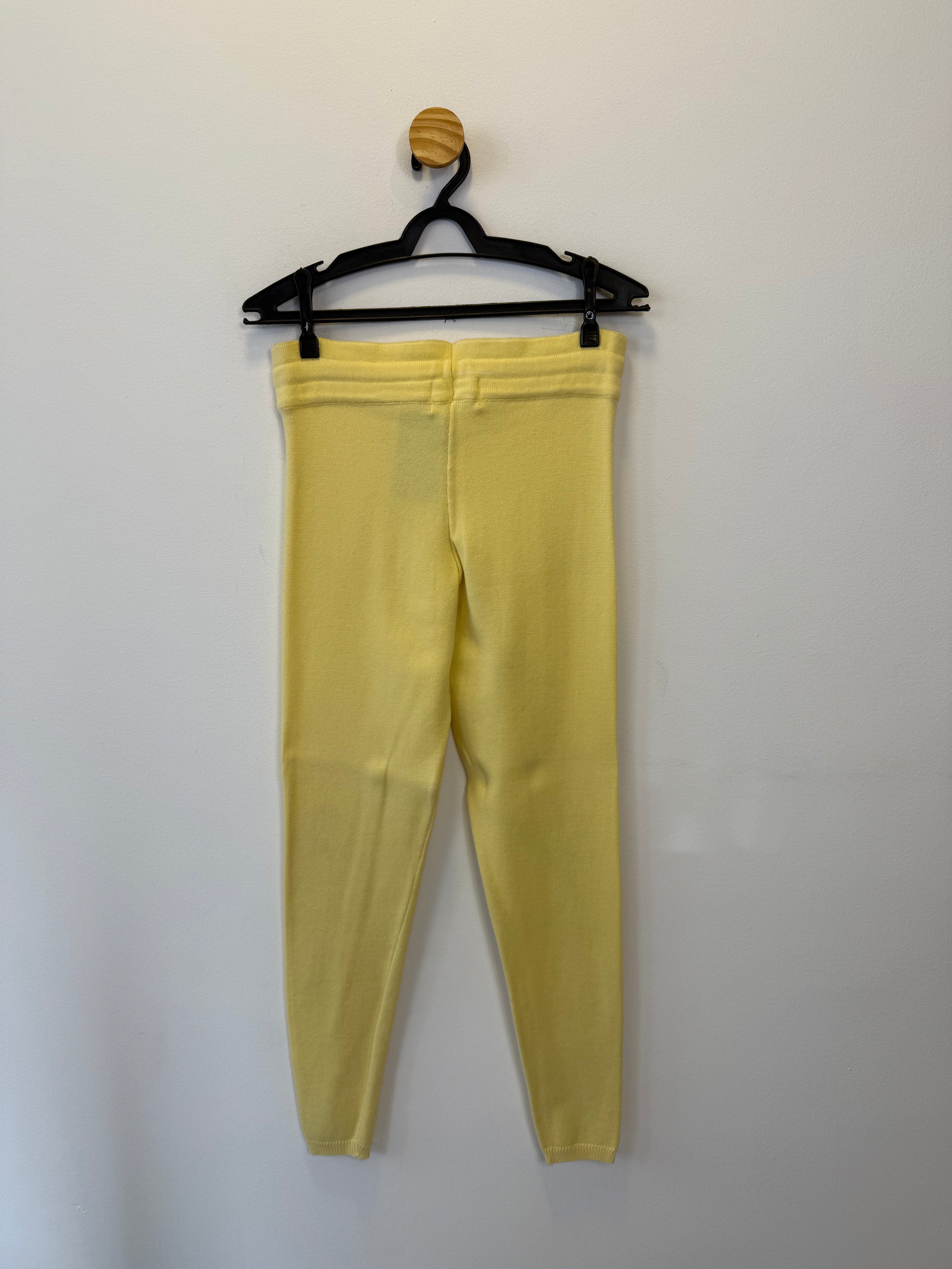 Calça Malha Amarelo Manteiga