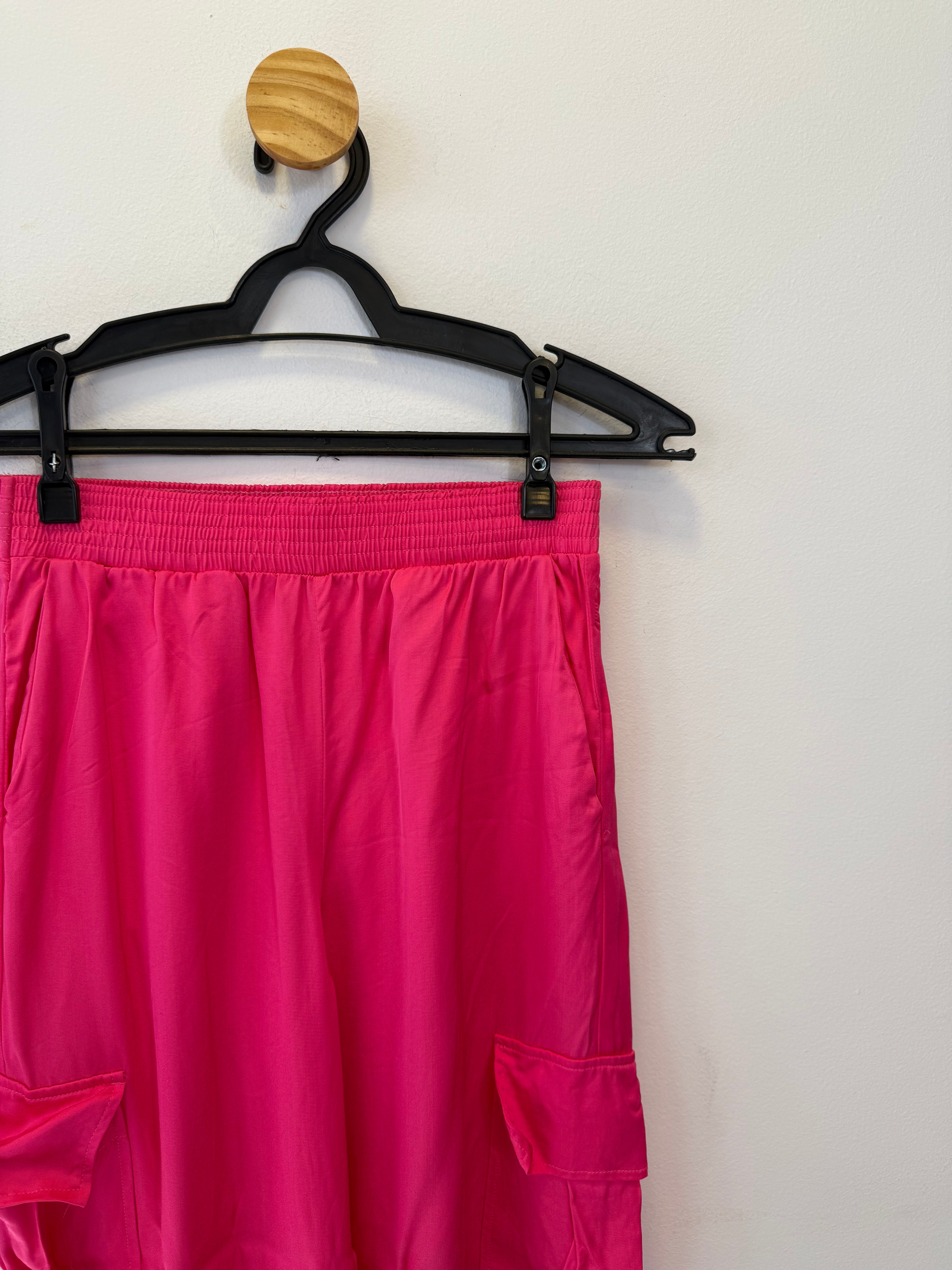 Calça Cargo Rosa Pink