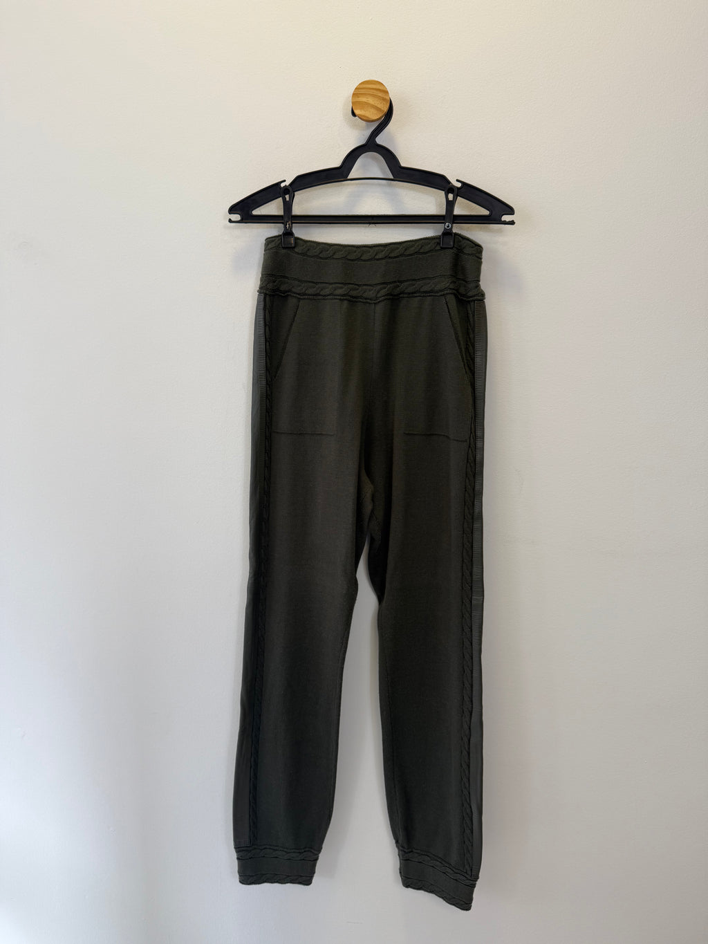 Calça Malha Verde Musgo