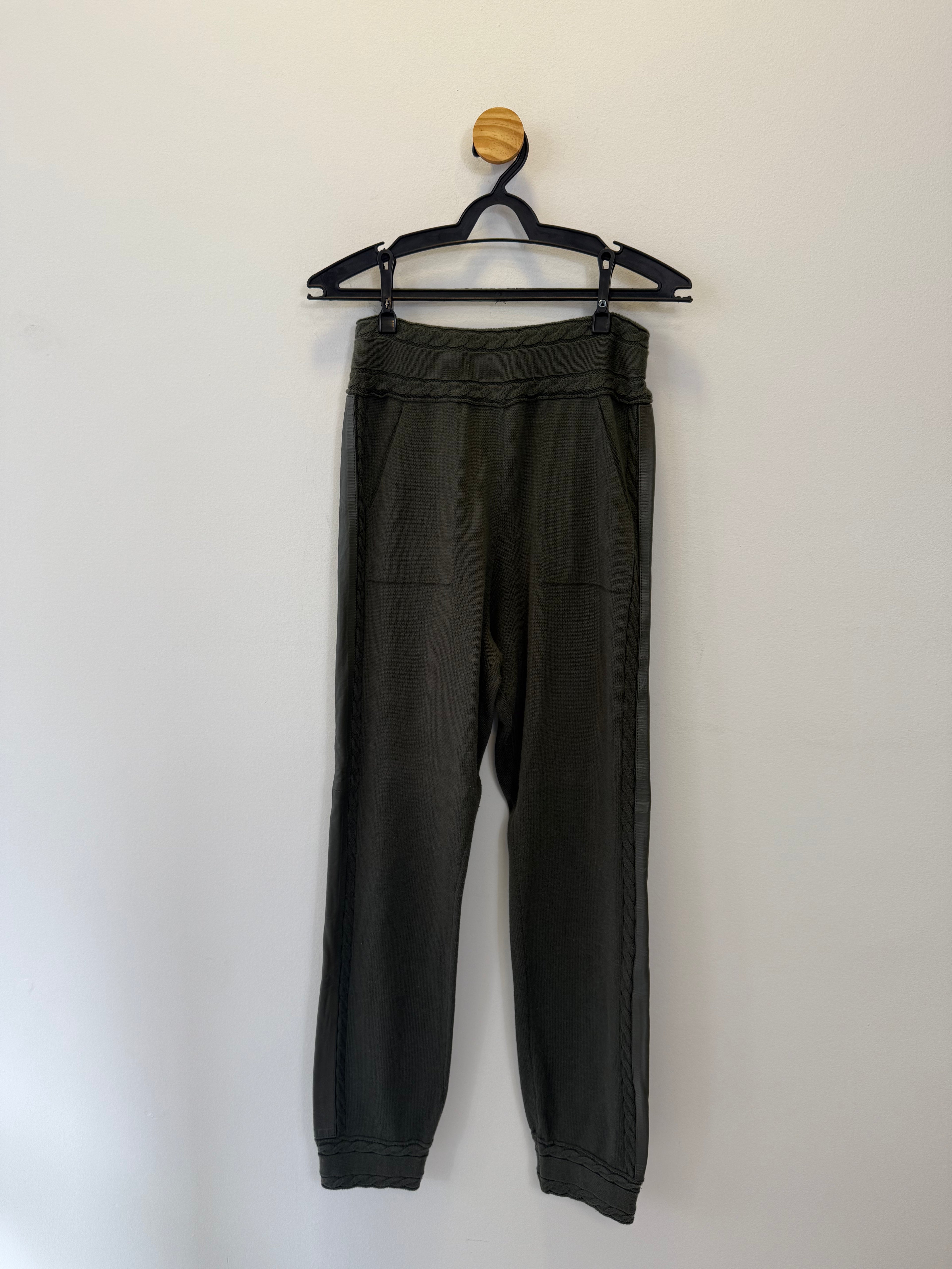 Calça Malha Verde Musgo