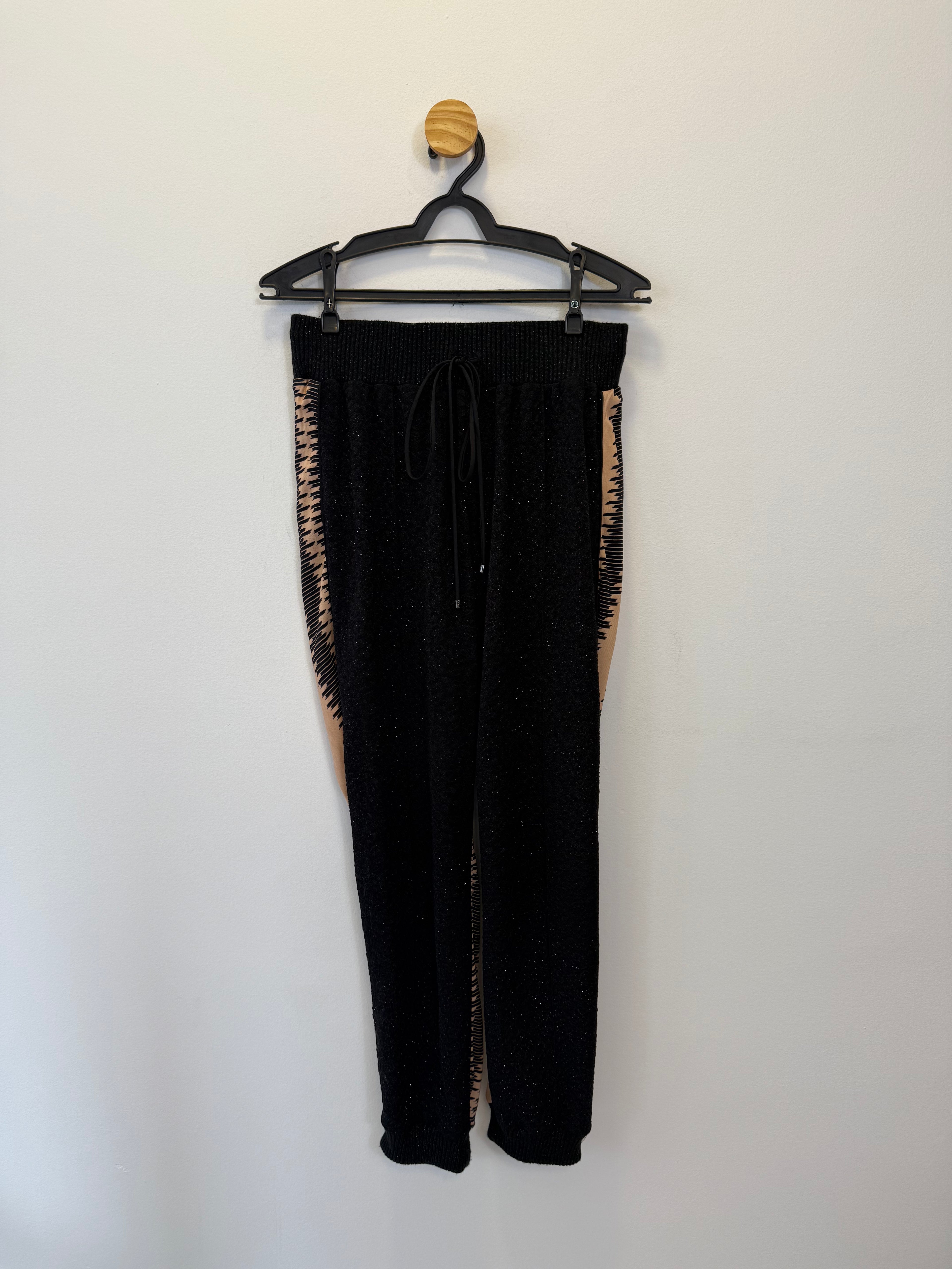 Calça Lurex estampada