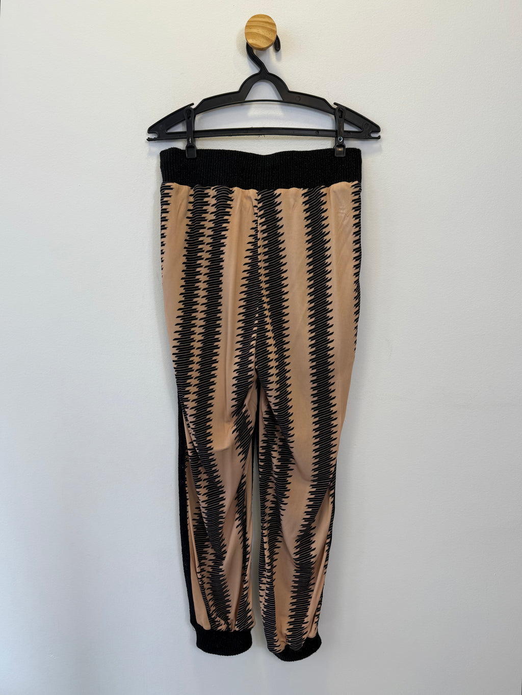 Calça Lurex estampada