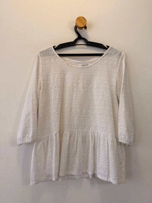 Blusa Branca Renda