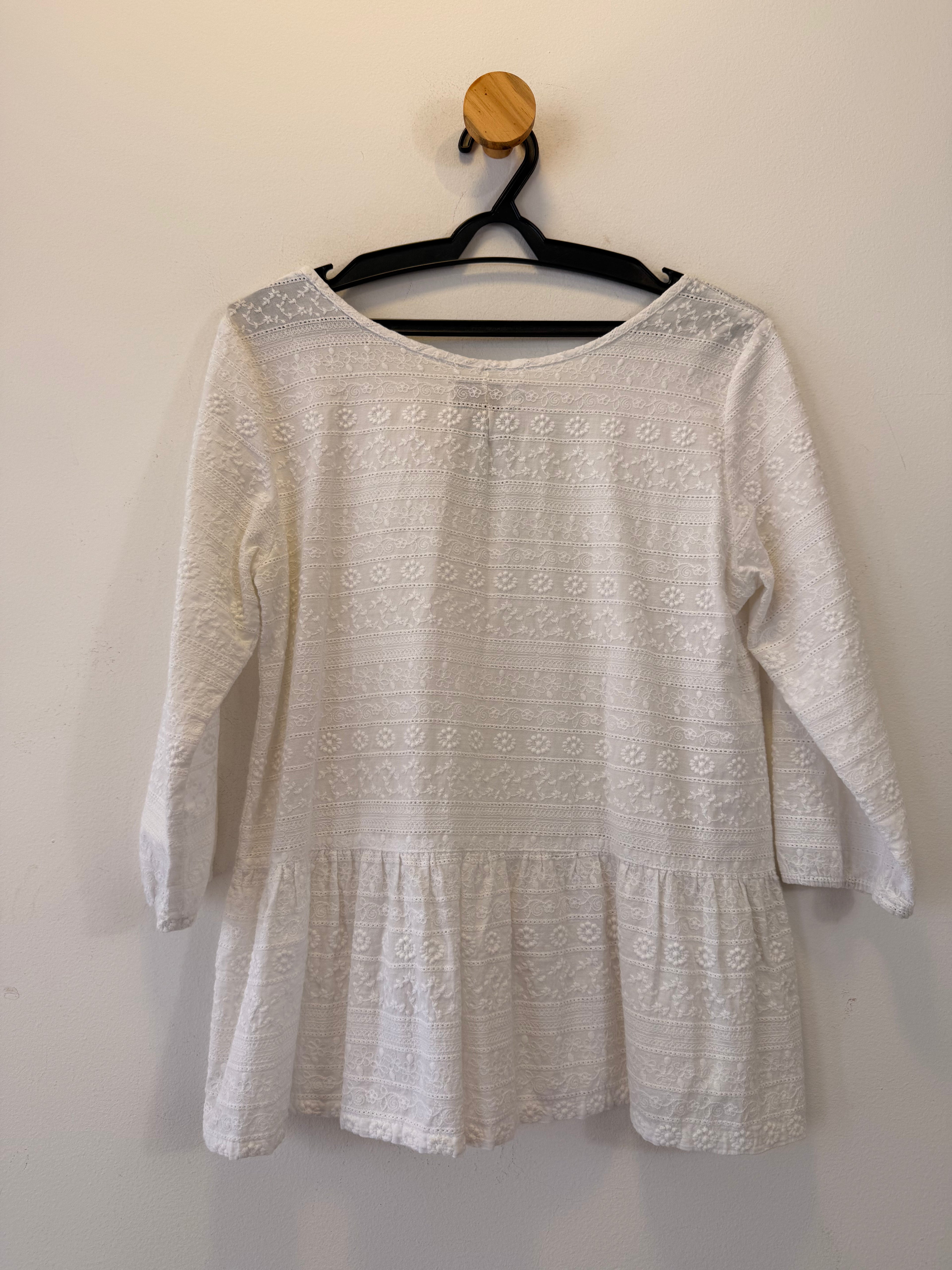 Blusa Branca Renda