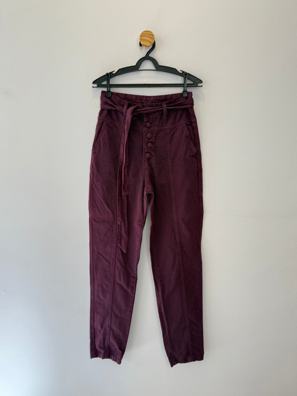 Calça Denim Bordô