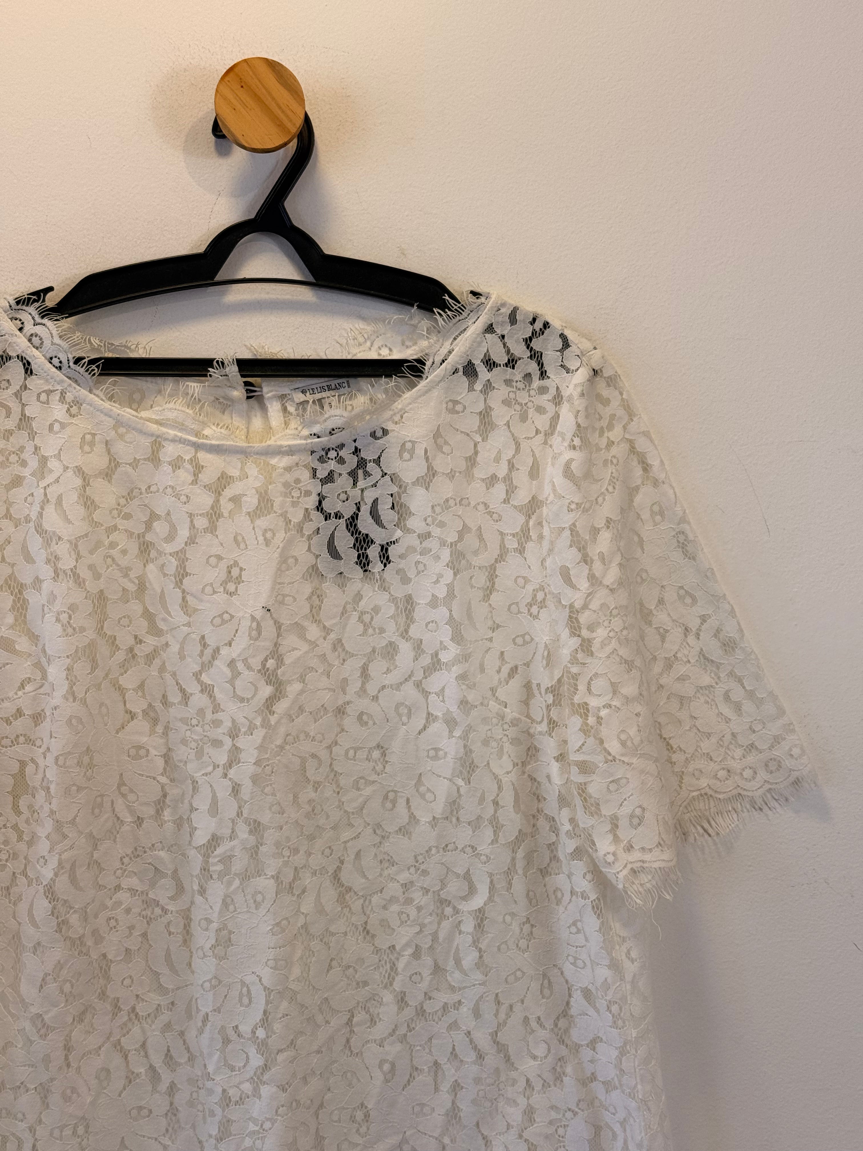 Blusa Branca Renda