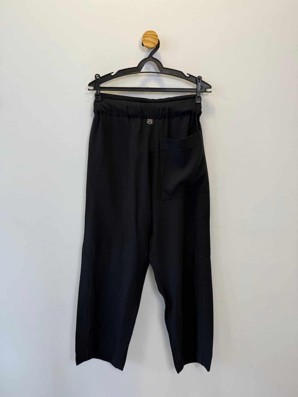 Calça Preta Amarração na Cintura