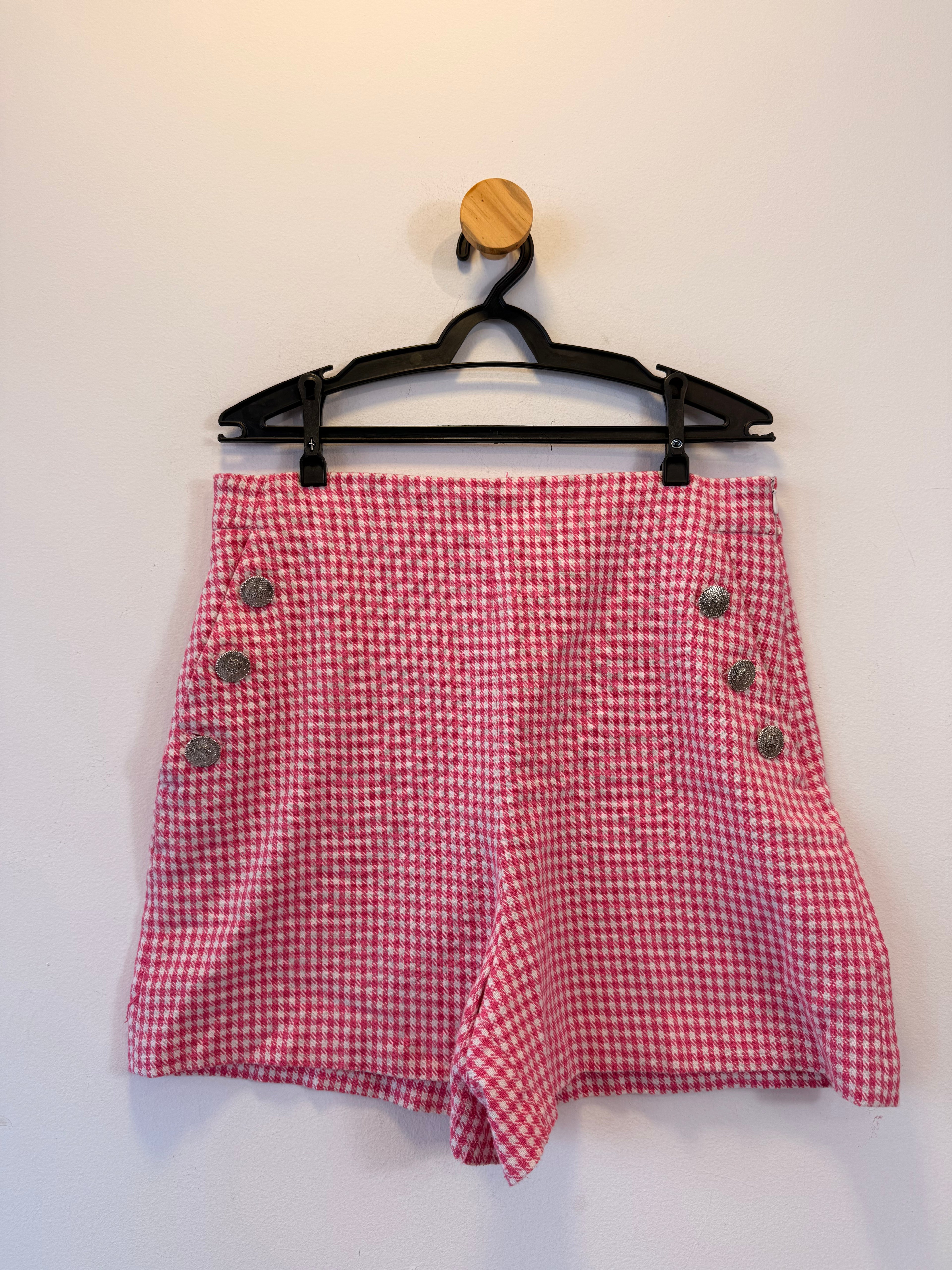 Short Quadriculado Zara