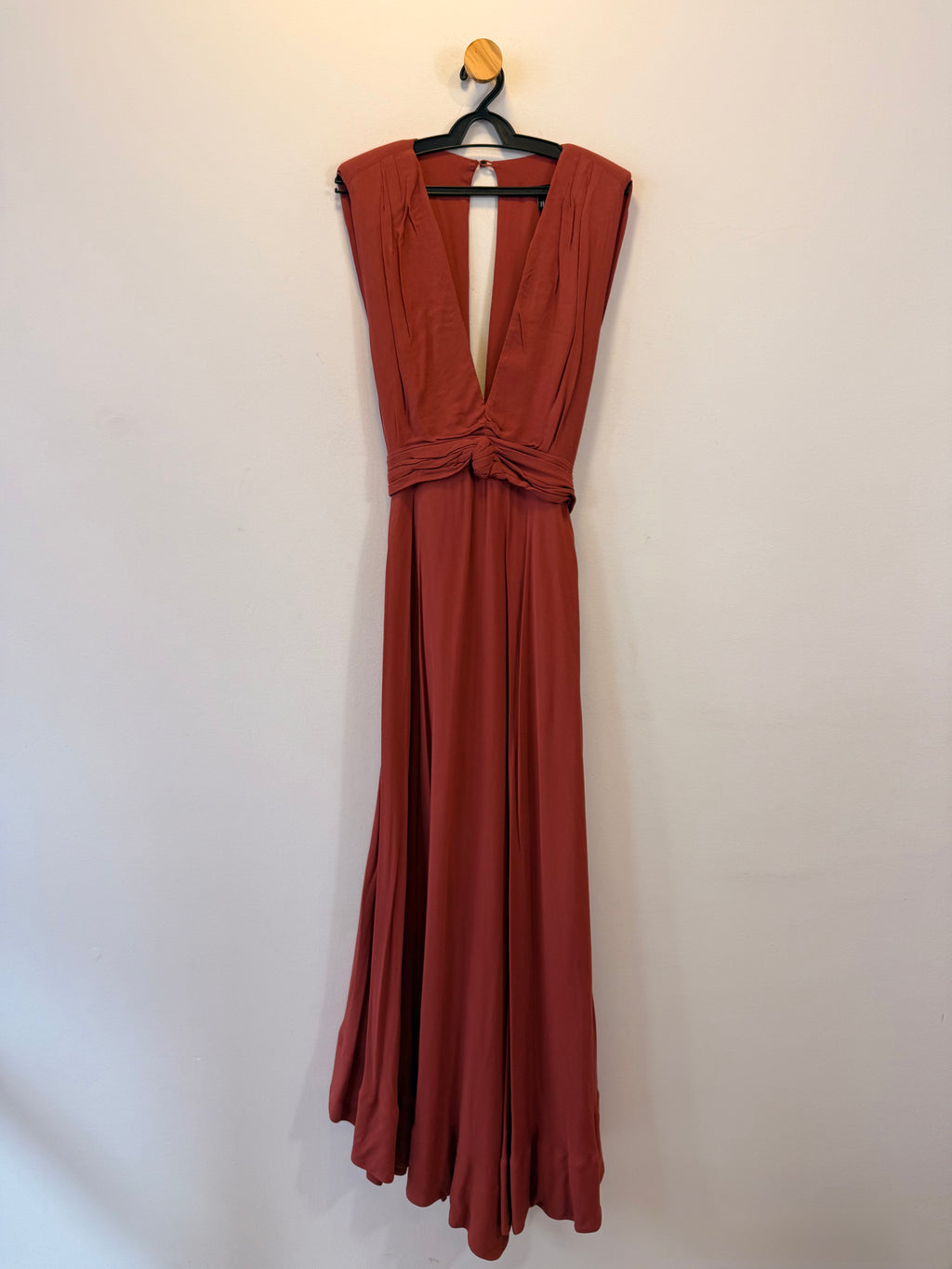 Vestido Longo de Festa Rosa Chá
