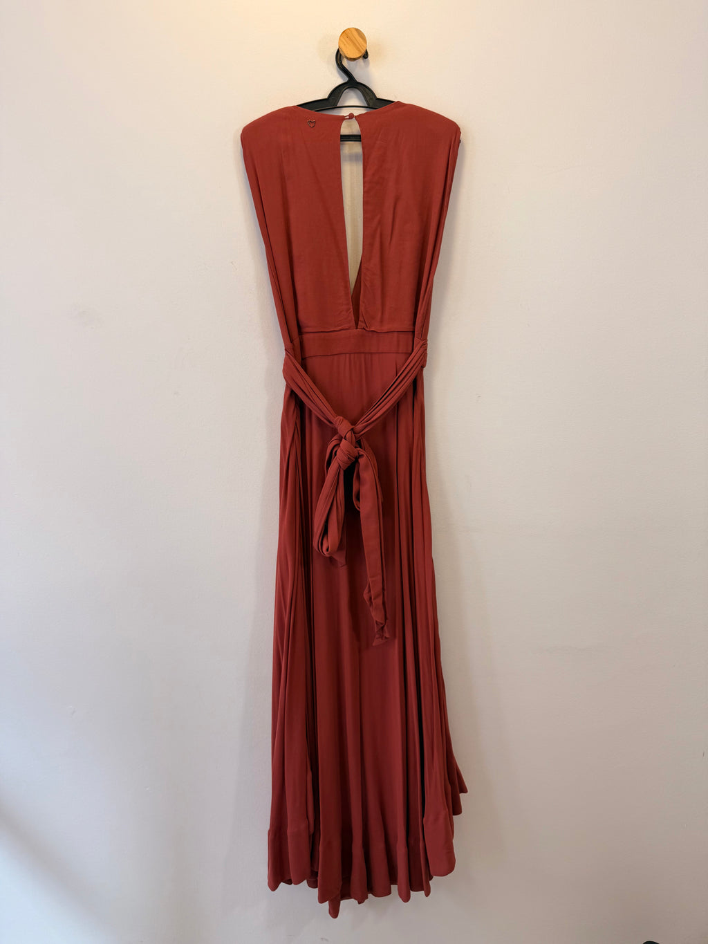 Vestido Longo de Festa Rosa Chá