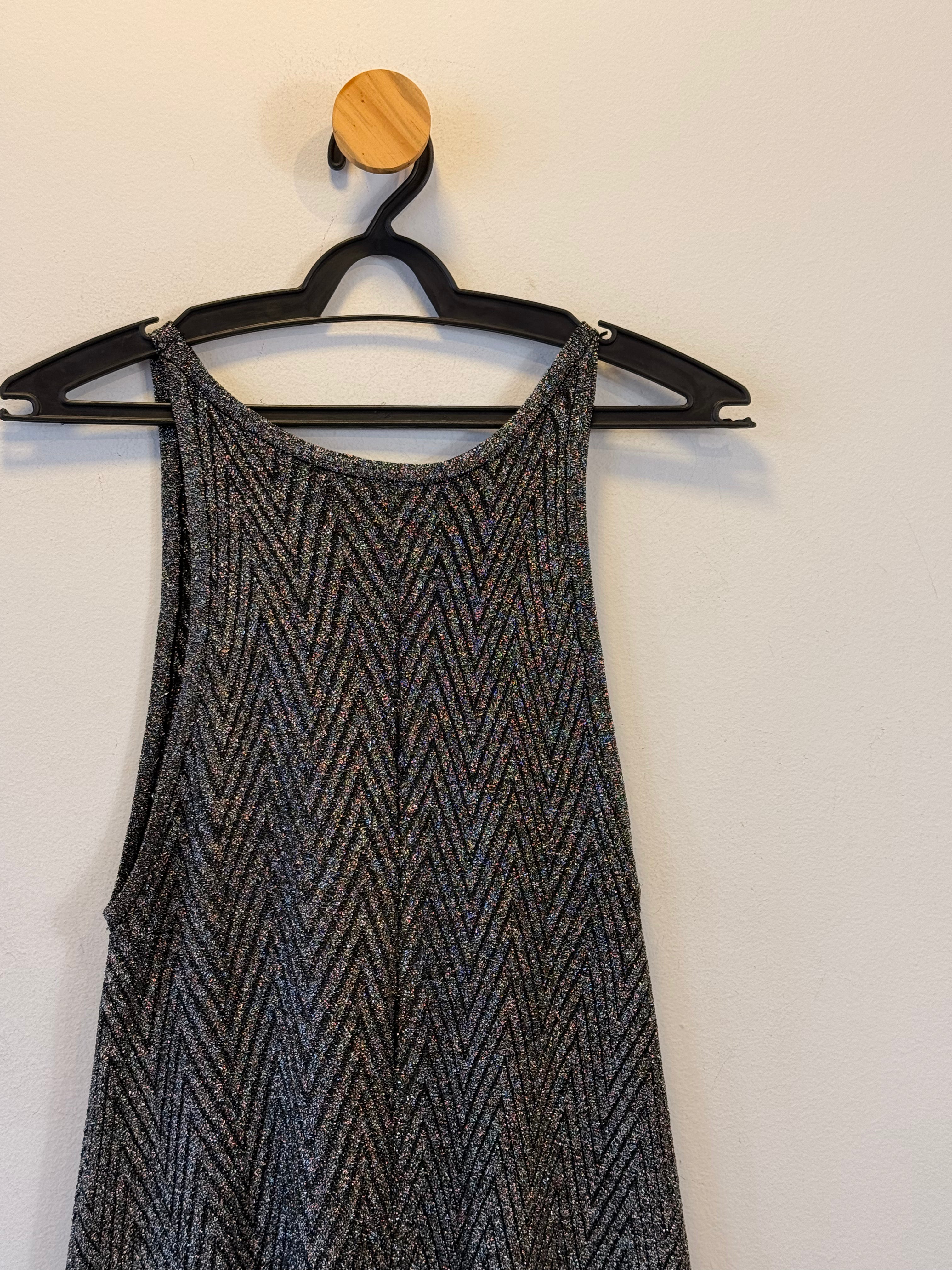 Vestido Longo Lurex Zara