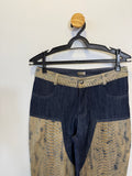 Calça Couro Animal Print St. Trois