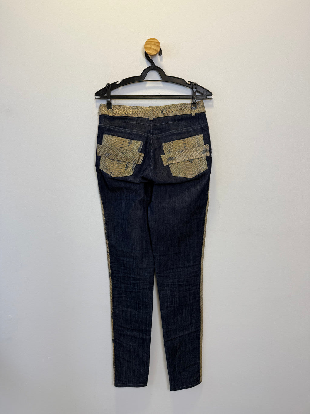 Calça Couro Animal Print St. Trois