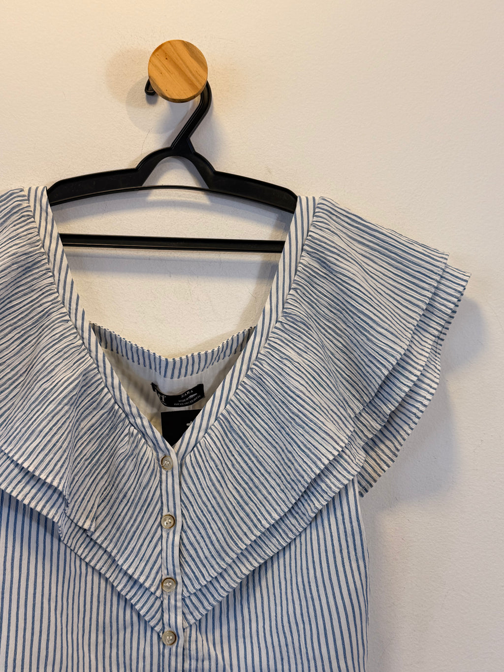 Cropped Listrado Zara