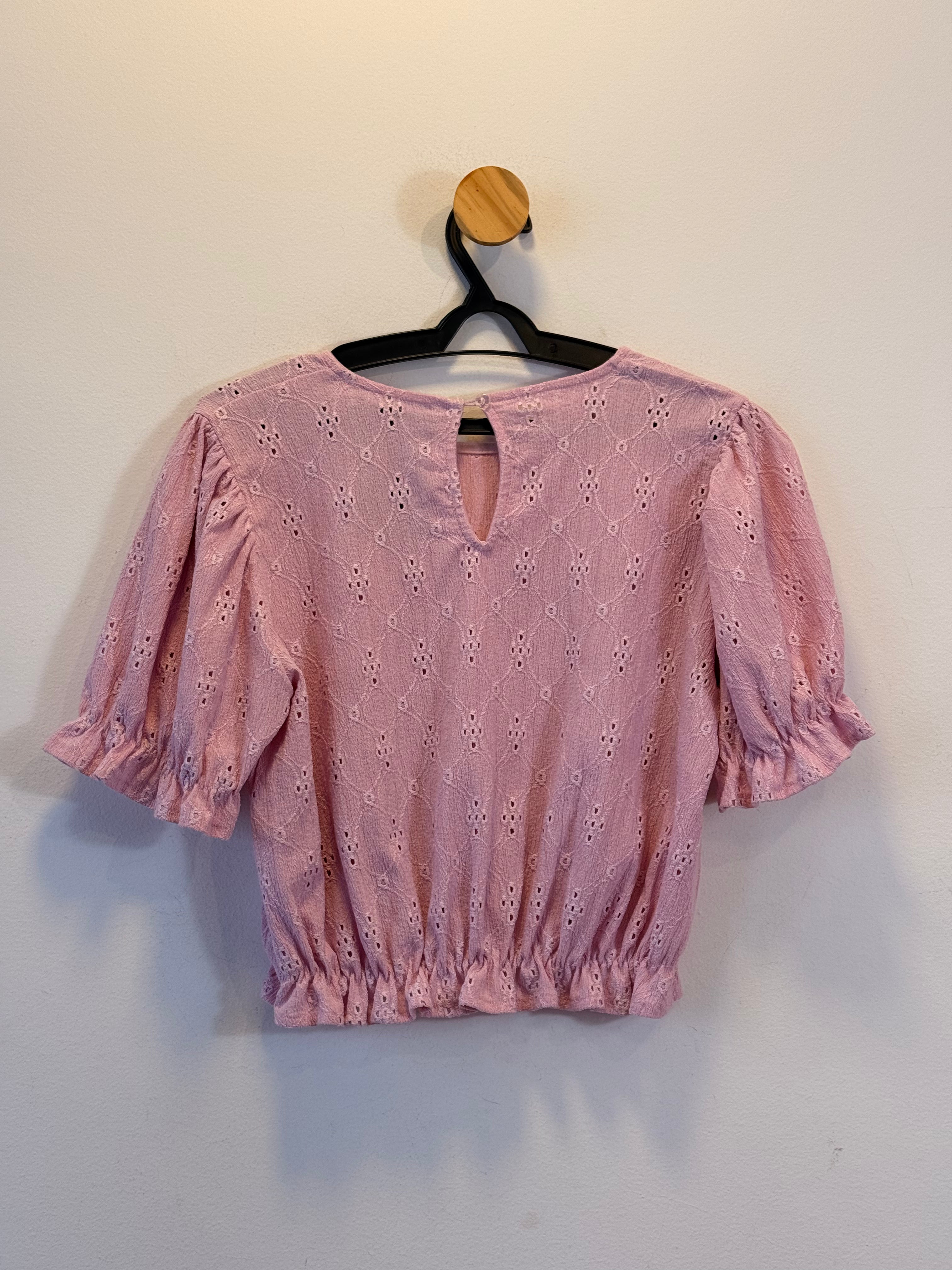 Blusa Cropped Rosa Zara