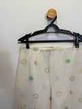 Calça de Linho Bordada