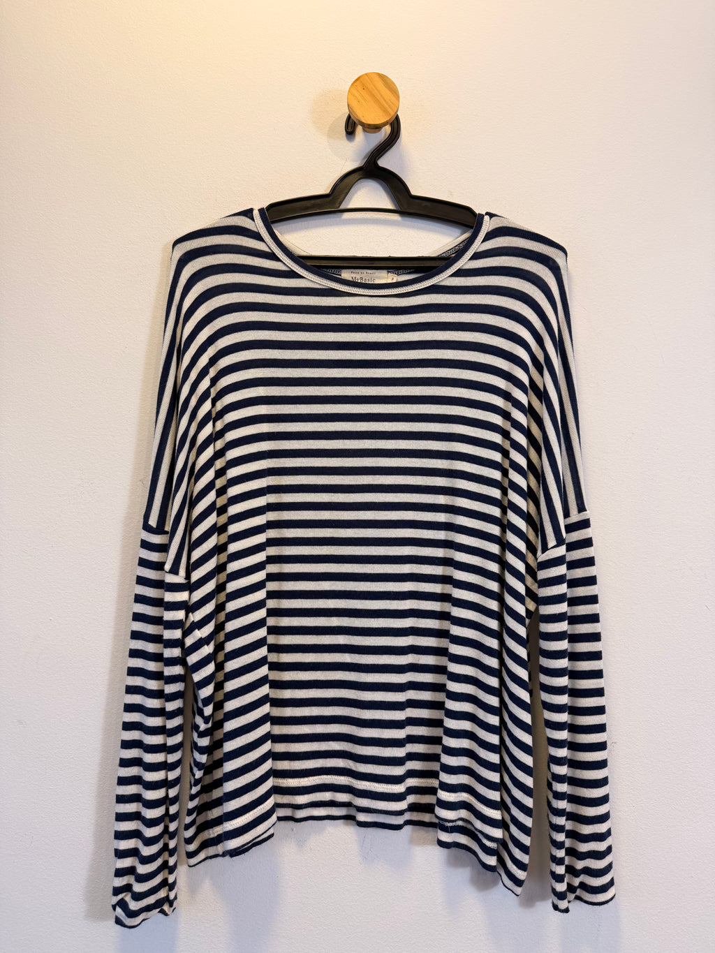 Blusa Listrada Manga Longa
