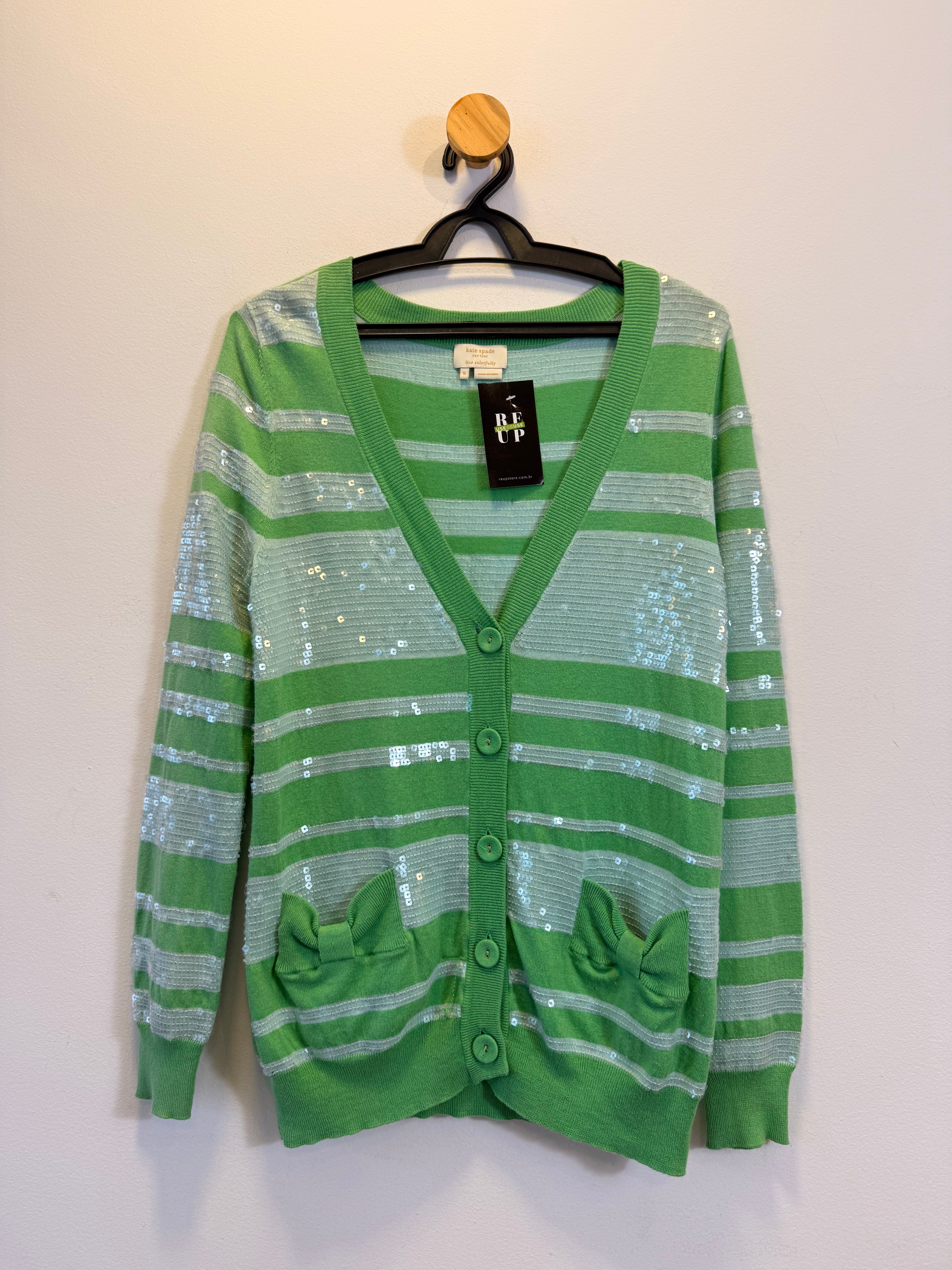 Casaco Verde Kate Spade