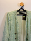 Casaco Tweed Verde Zara