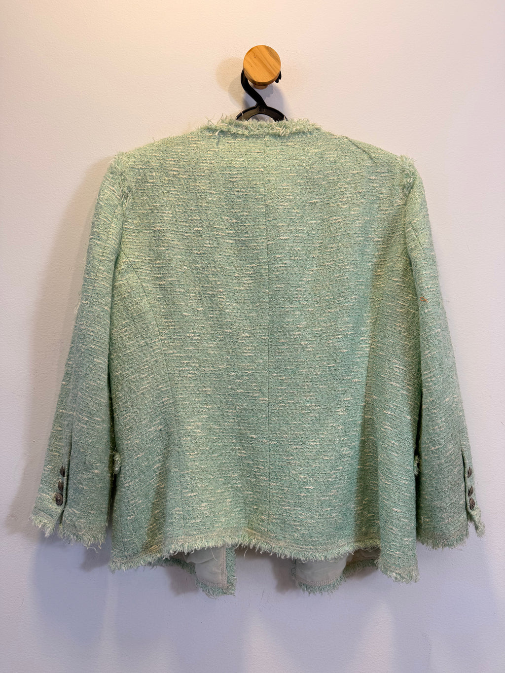 Casaco Tweed Verde Zara
