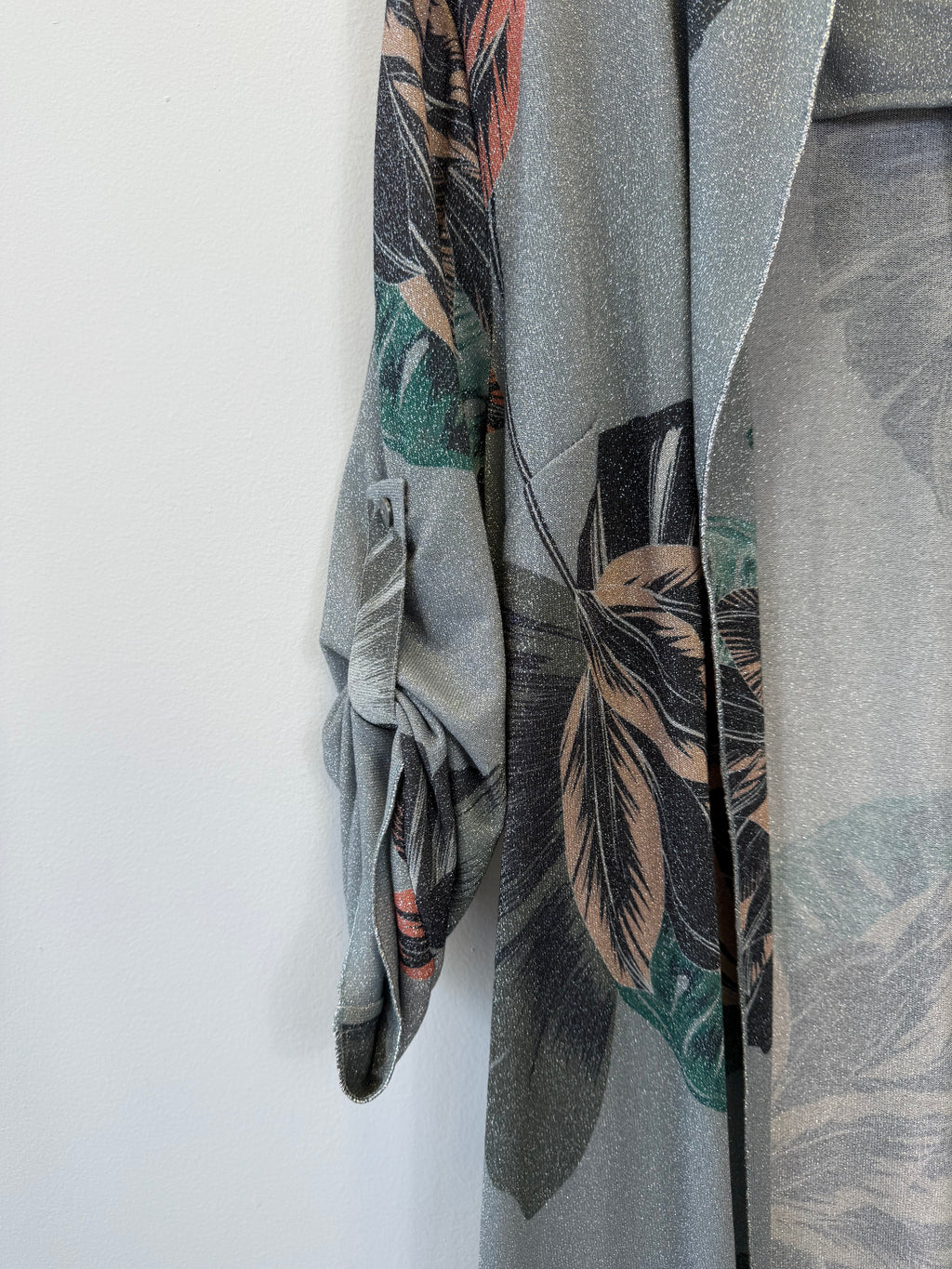 Casaco Estampa Floral com Lurex