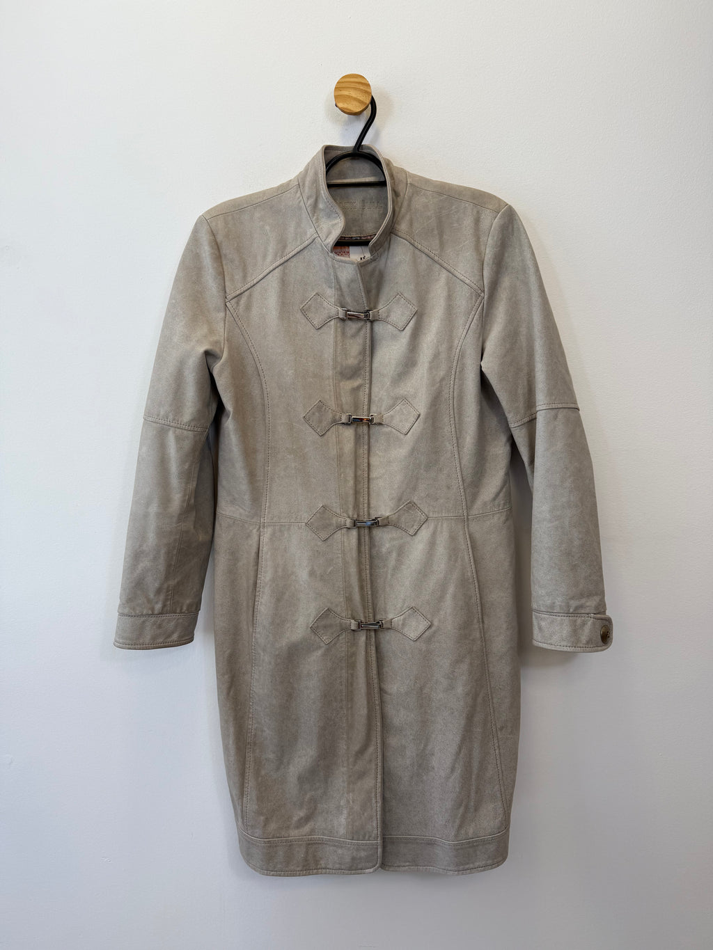 Sobretudo de Couro Offwhite