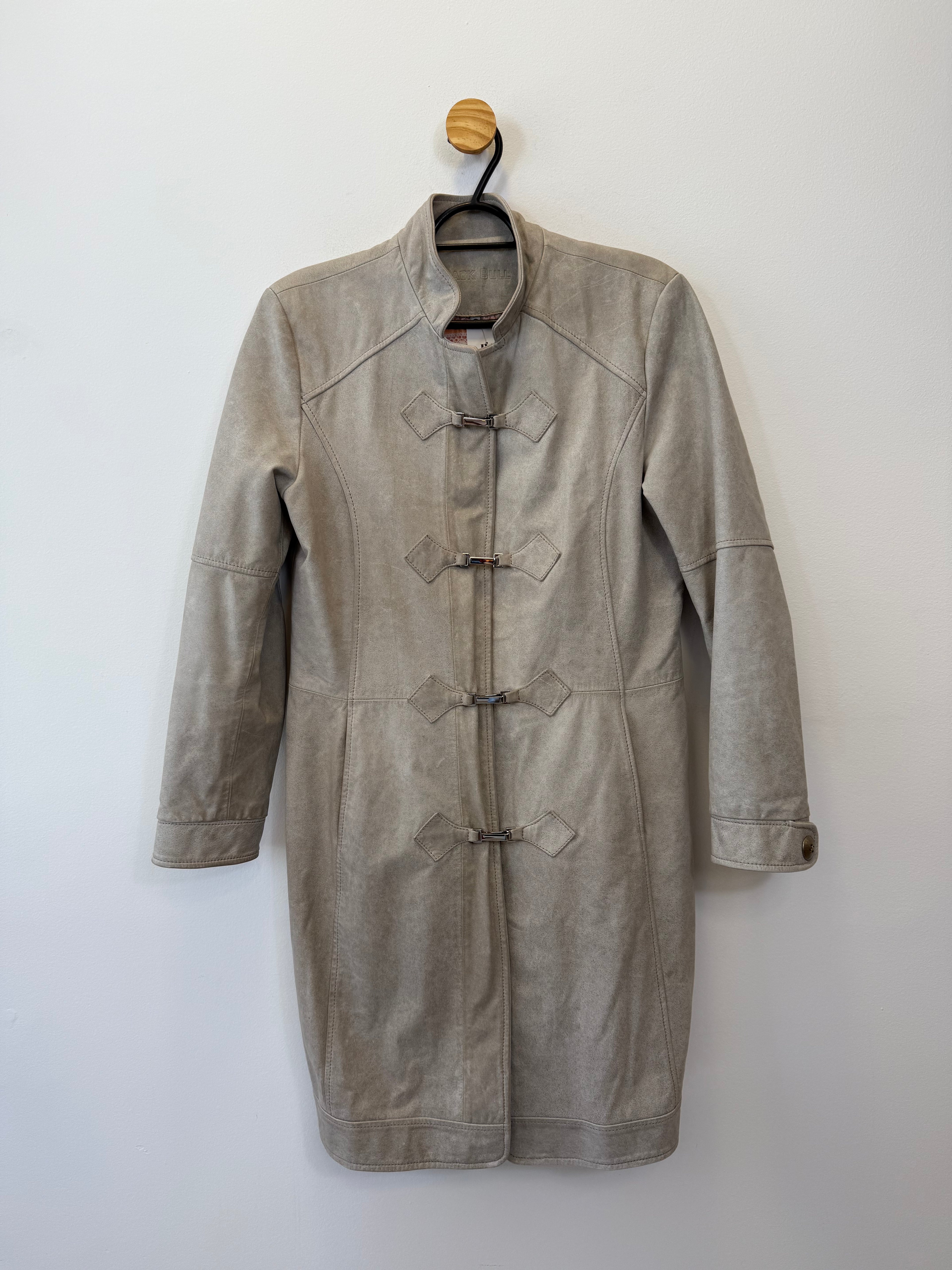 Sobretudo de Couro Offwhite