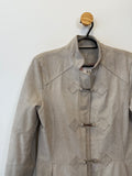 Sobretudo de Couro Offwhite