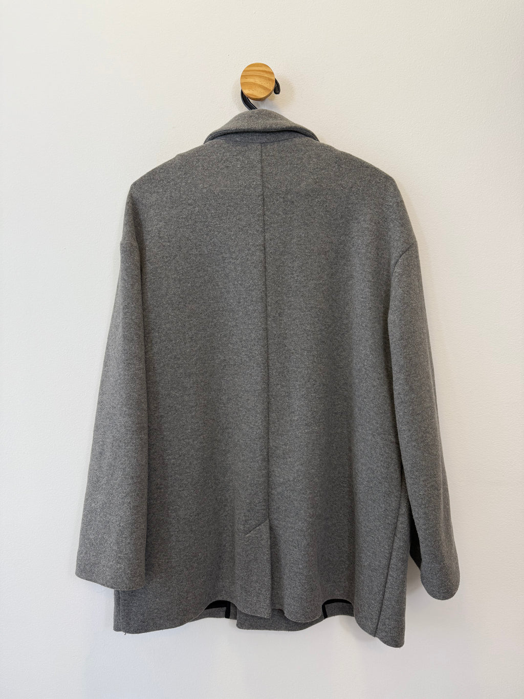 Casaco Oversized Mescla Cinza