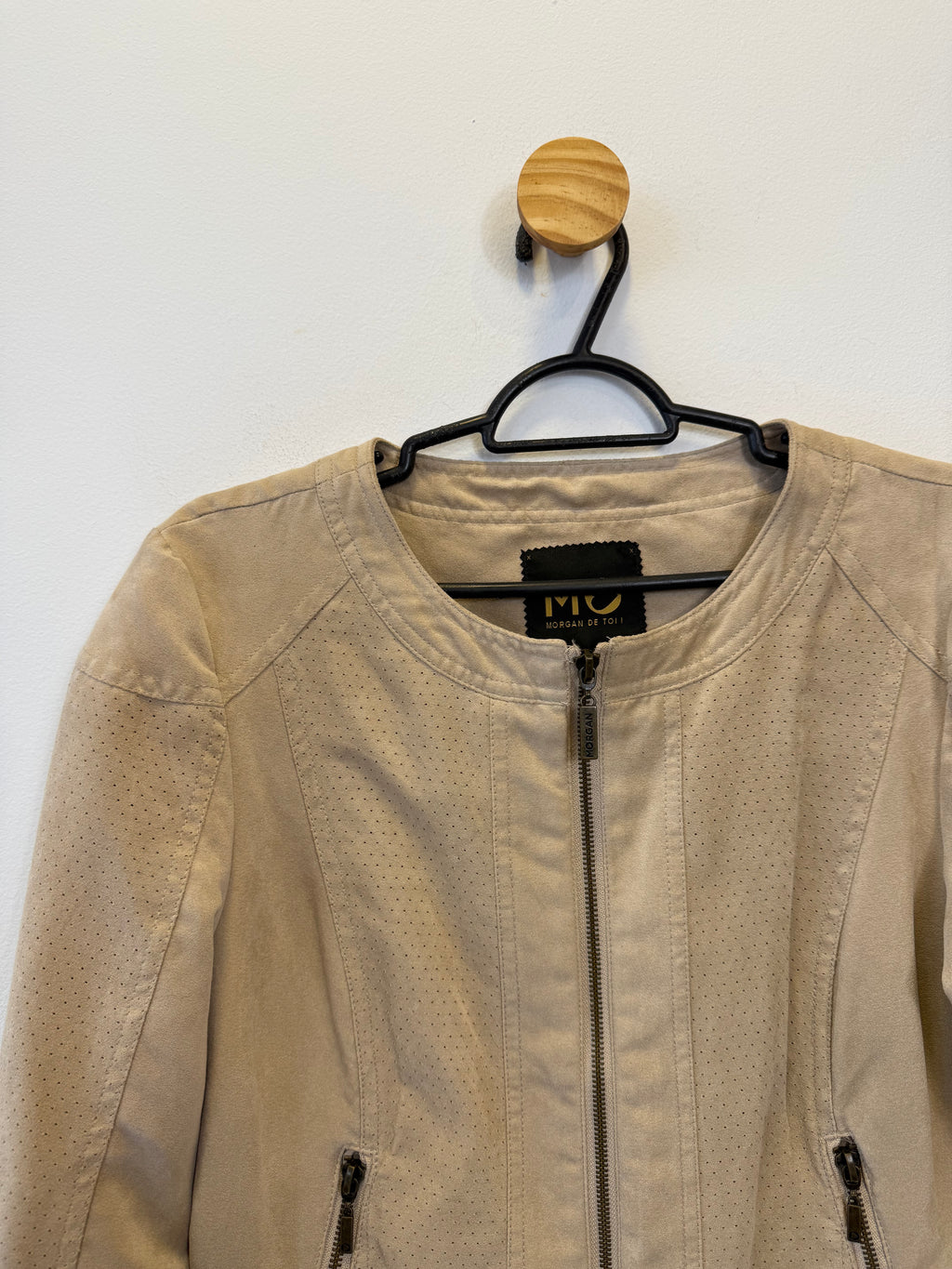 Jaqueta Suede Bege