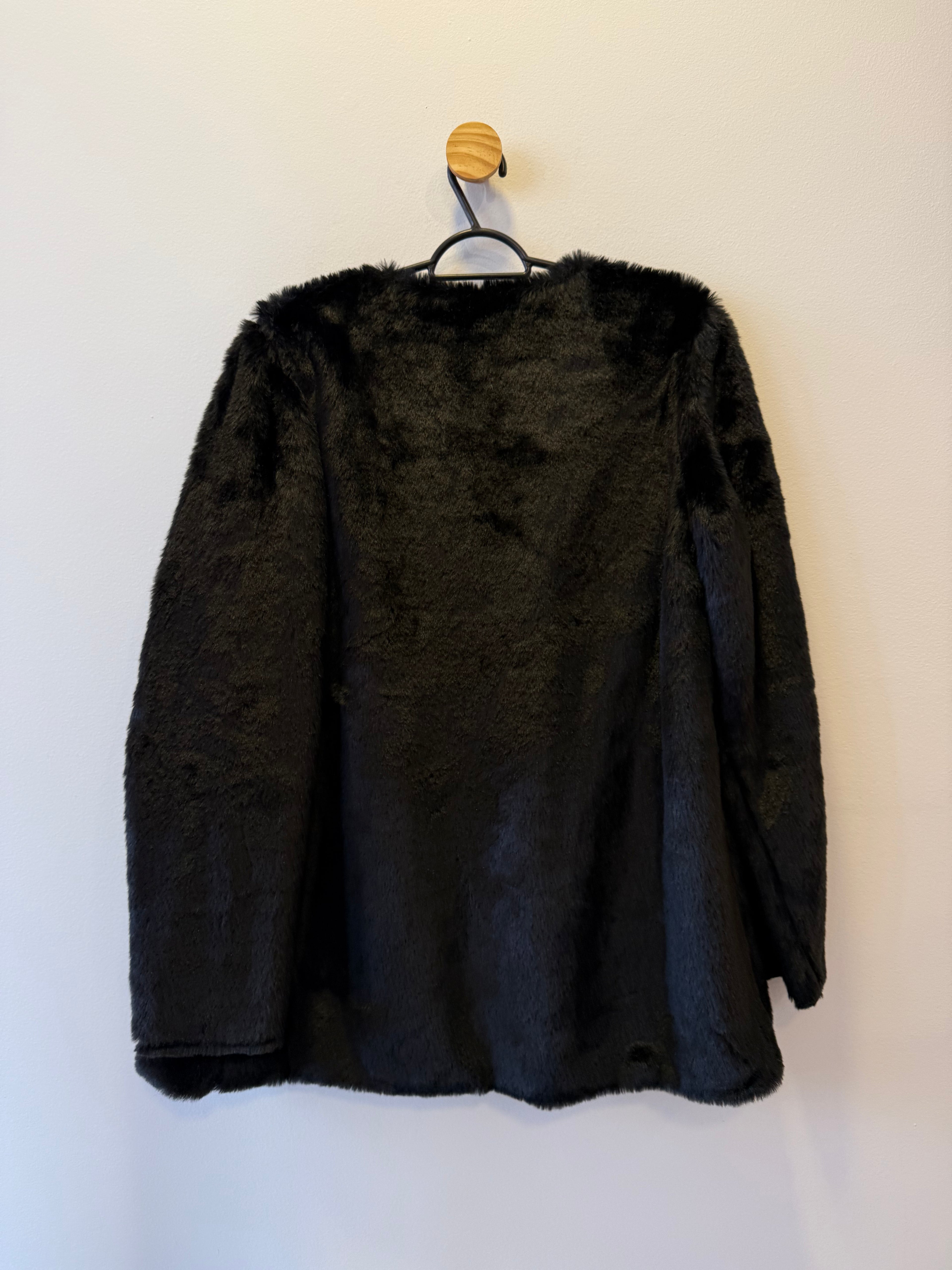 Casaco Pele Fake Preto