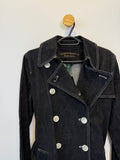 Trench Coat Jeans Preto