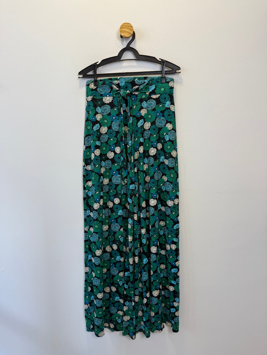 Calça Estampada Azul e Verde