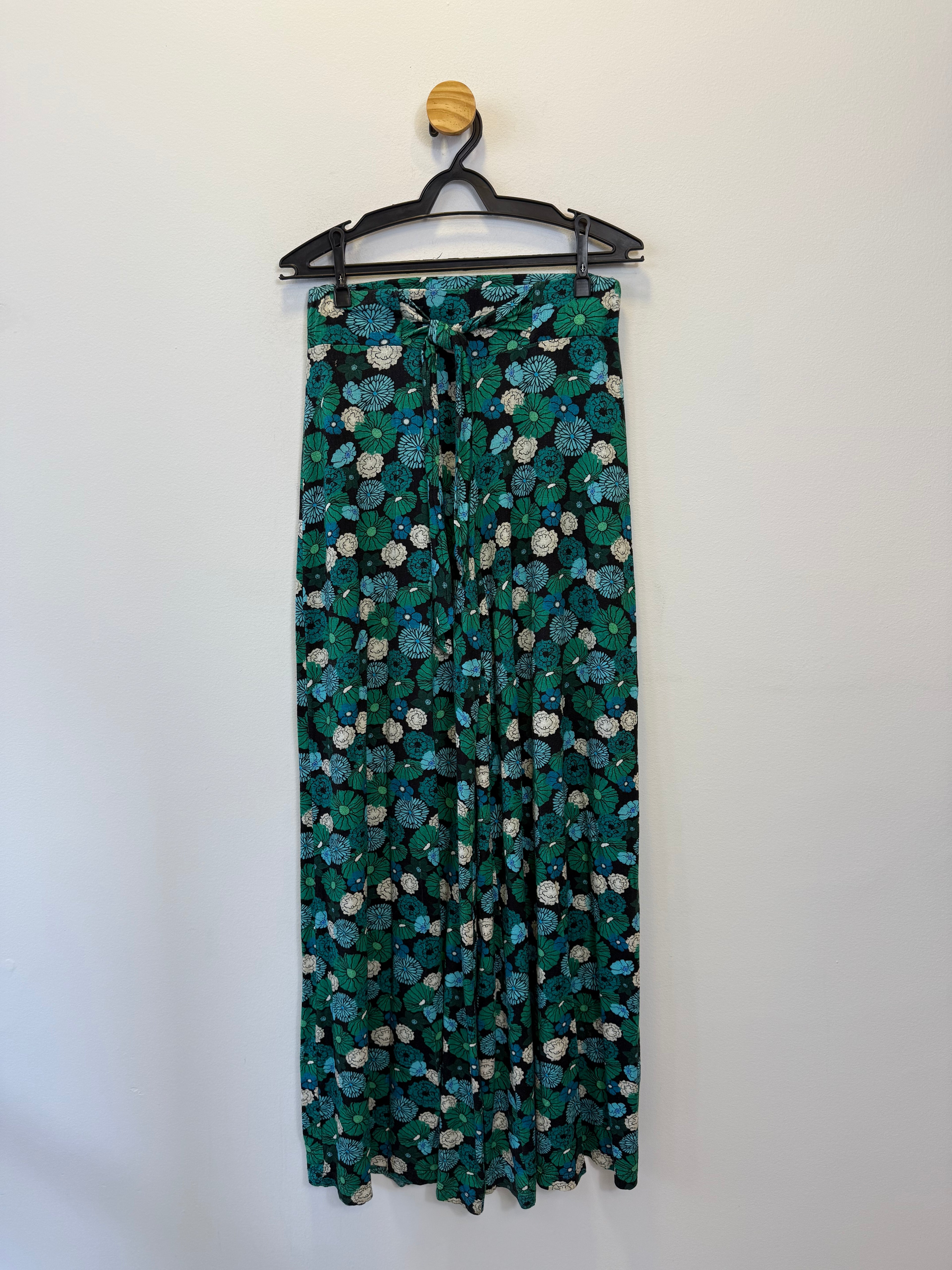 Calça Estampada Azul e Verde