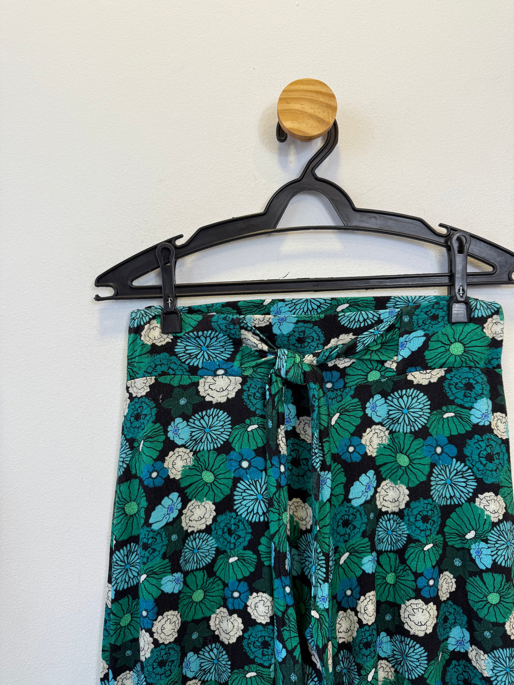 Calça Estampada Azul e Verde
