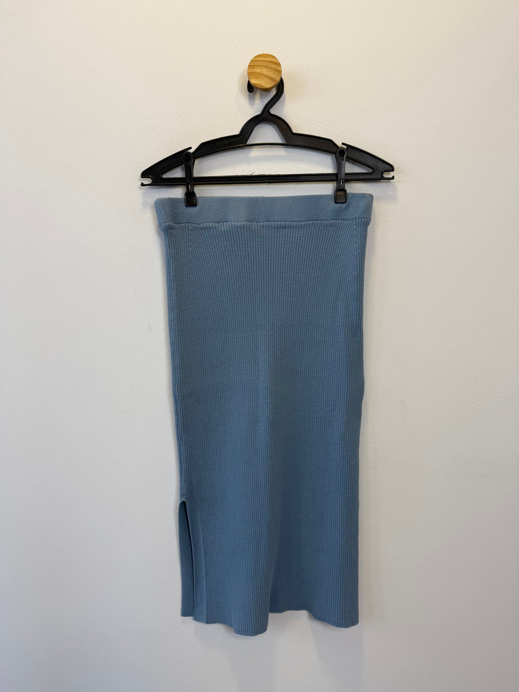 Saia Midi Malha Azul