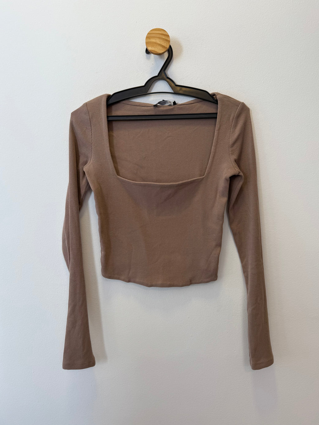 Cropped Decote Quadrado Nude
