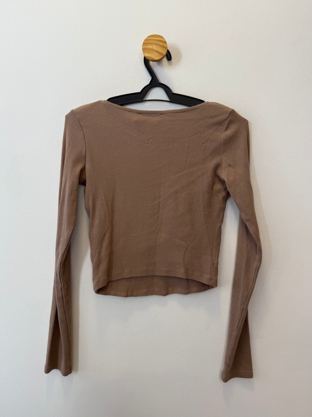 Cropped Decote Quadrado Nude