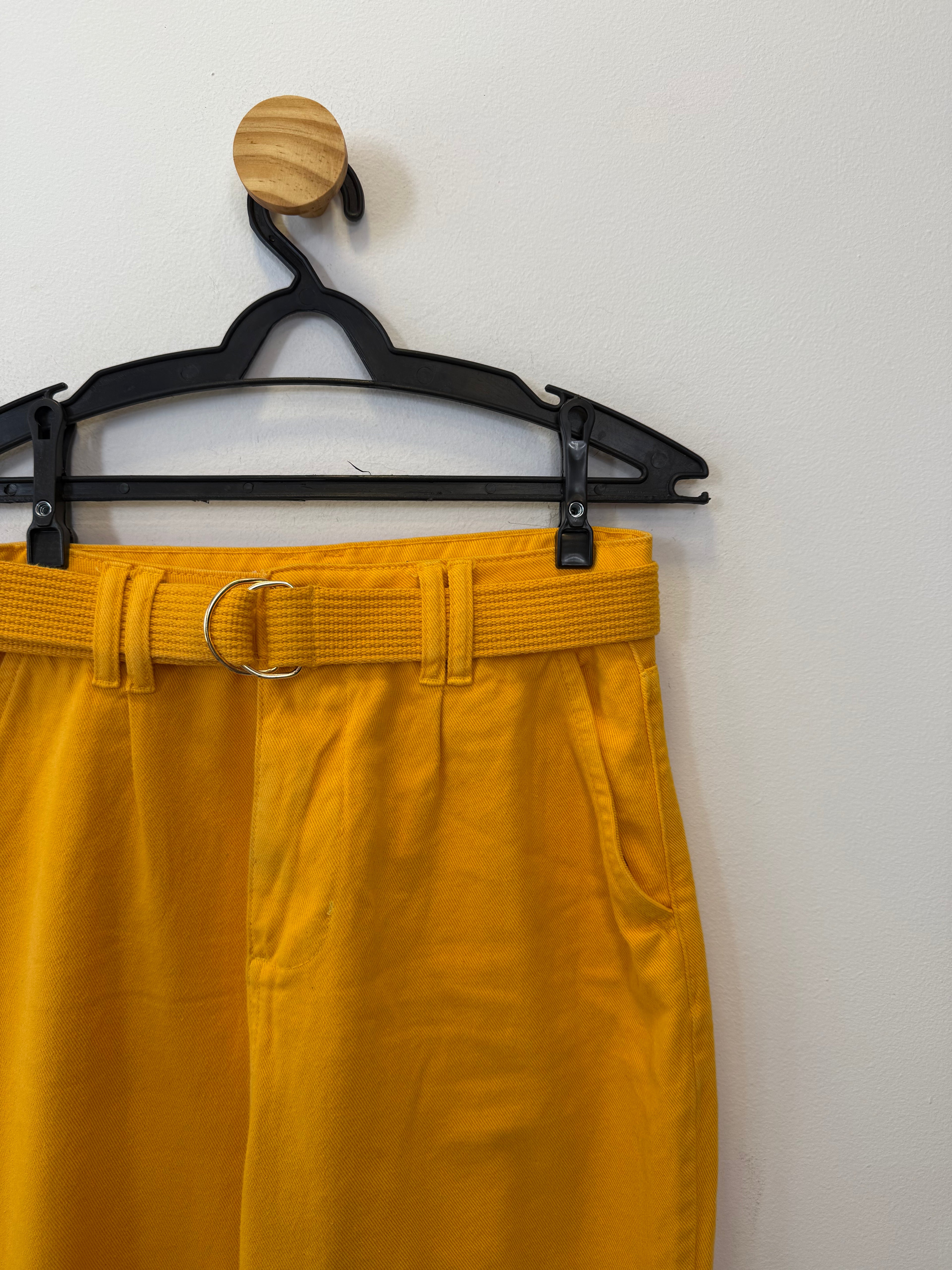 Calça Denim Amarela