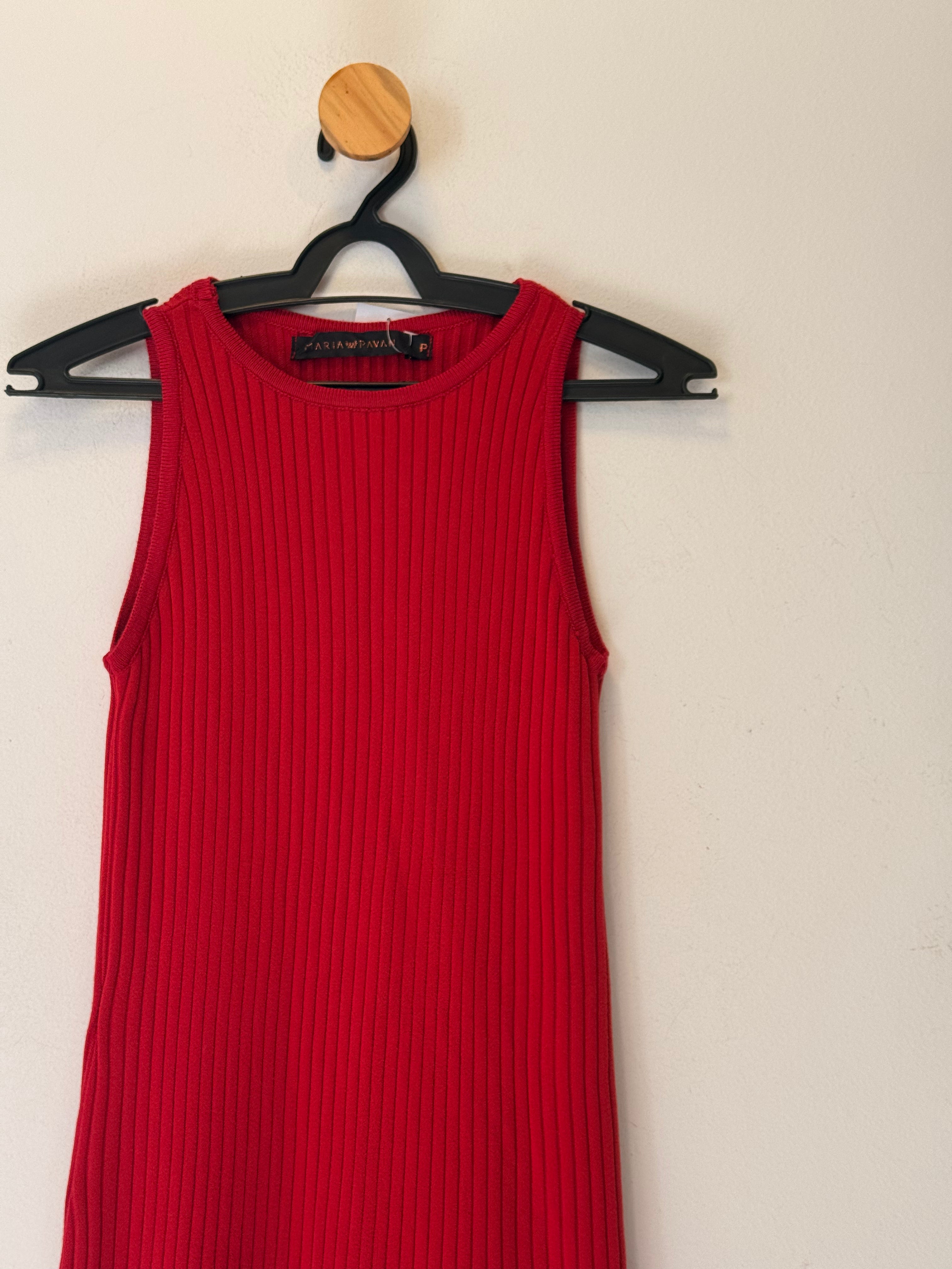 Vestido Vermelho Maria Pavan