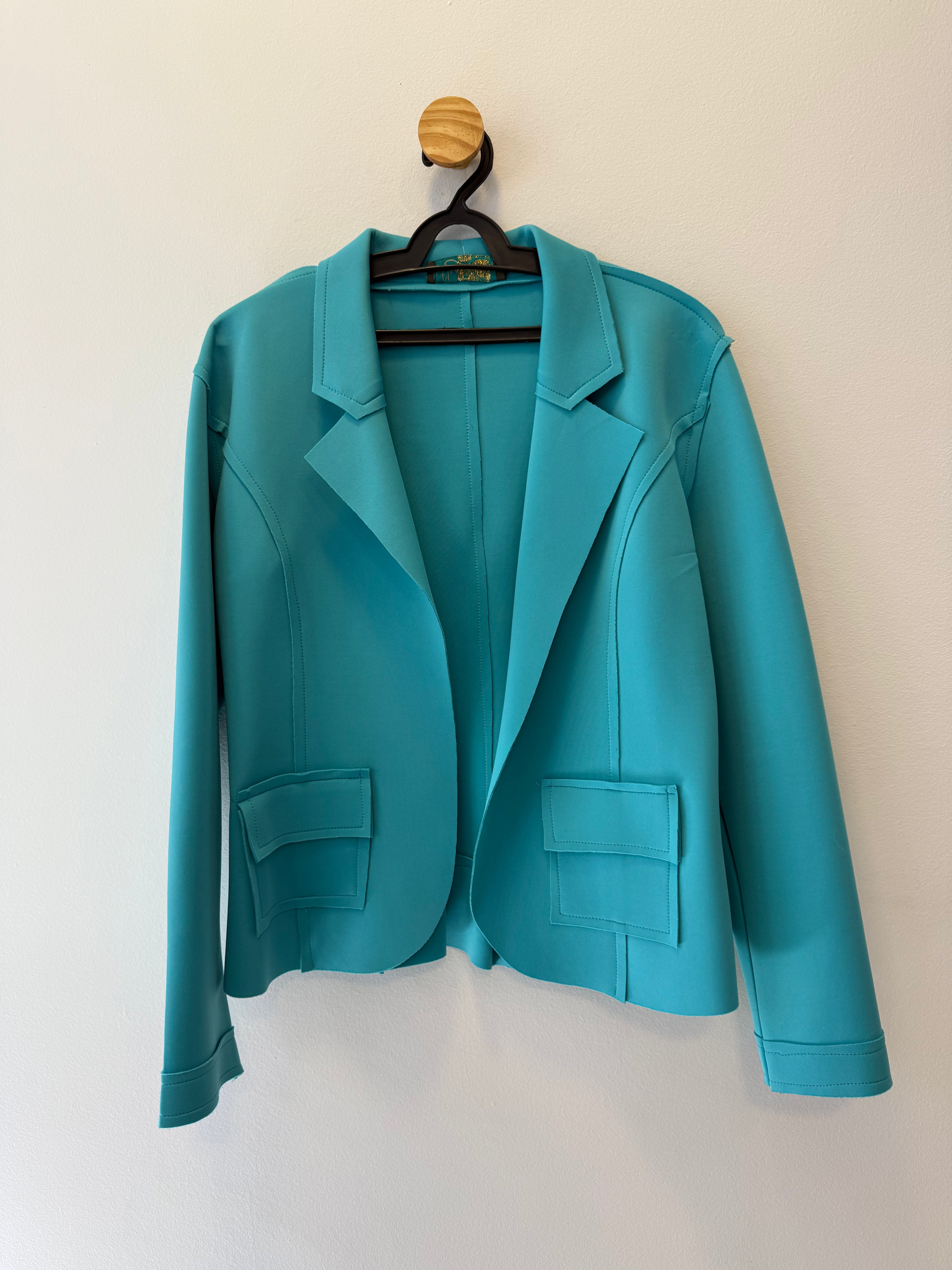 Blazer Azul Turquesa
