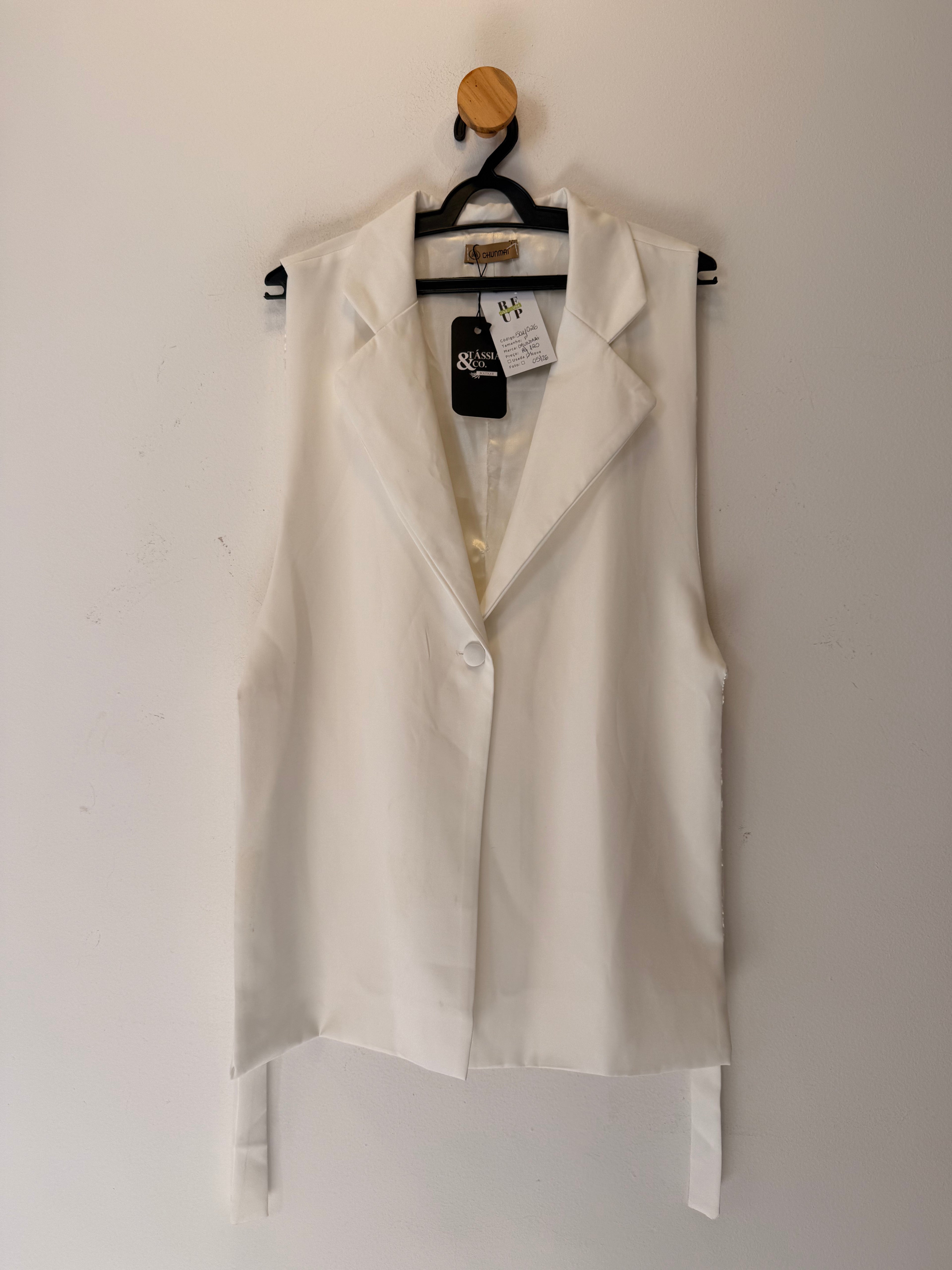 Colete Alfaiataria Branco