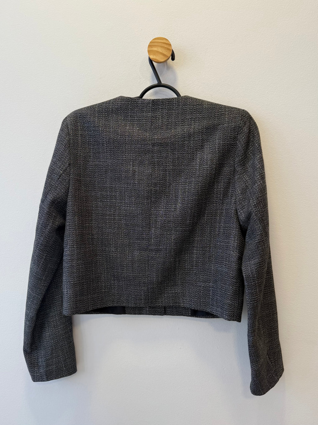 Casaqueto Mescla Preto e Branco
