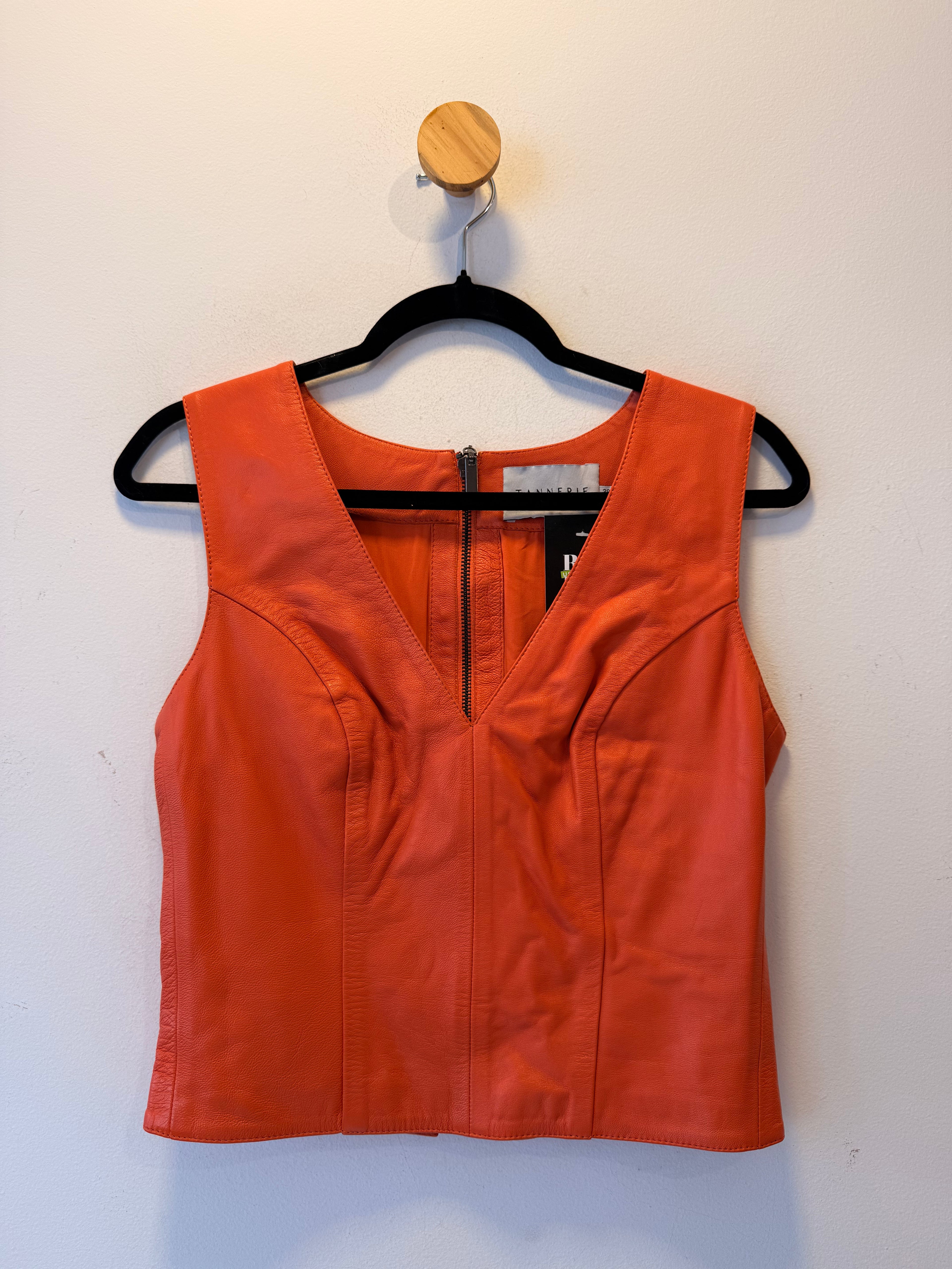 Blusa Couro Tannerie