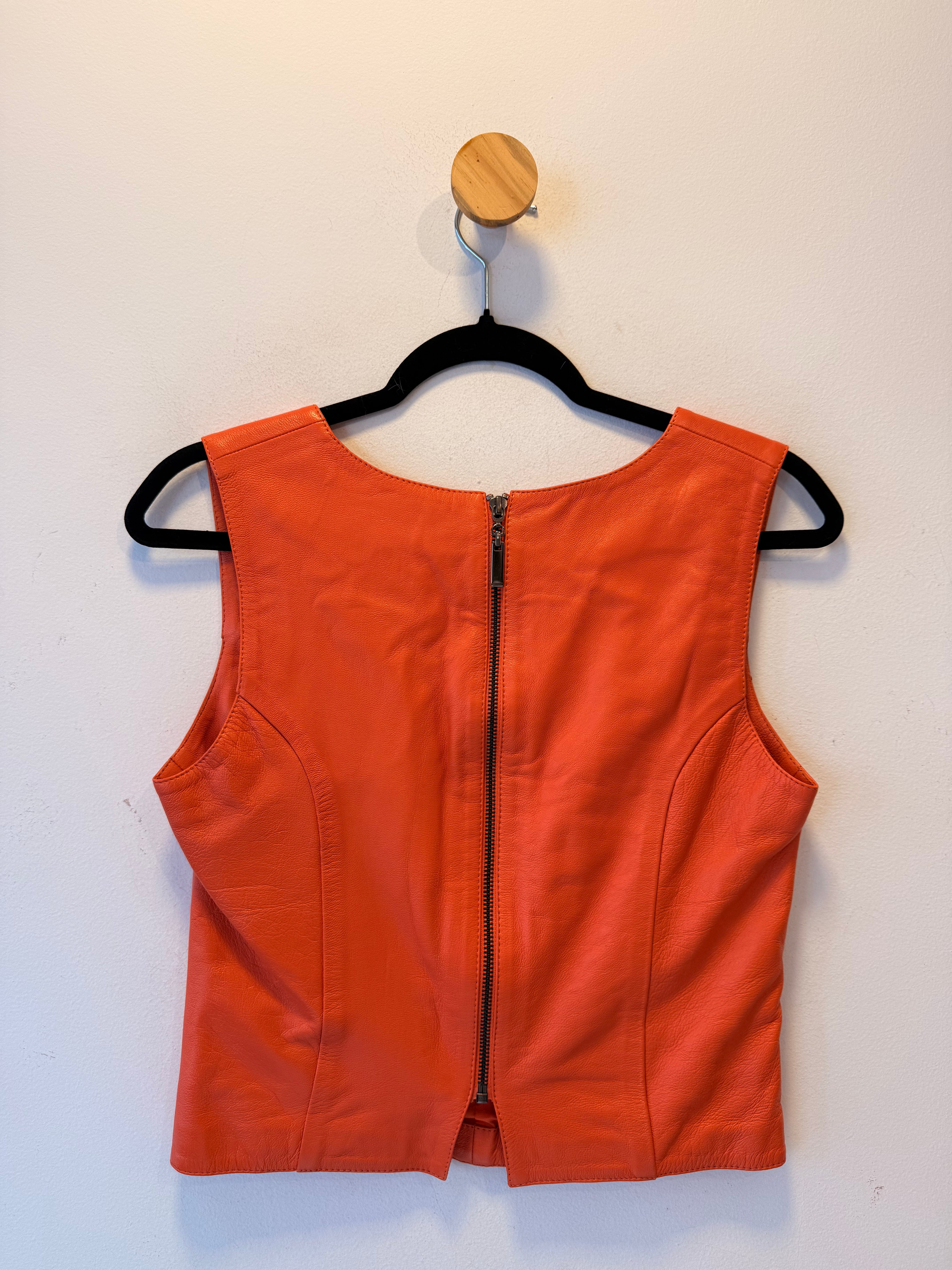 Blusa Couro Tannerie