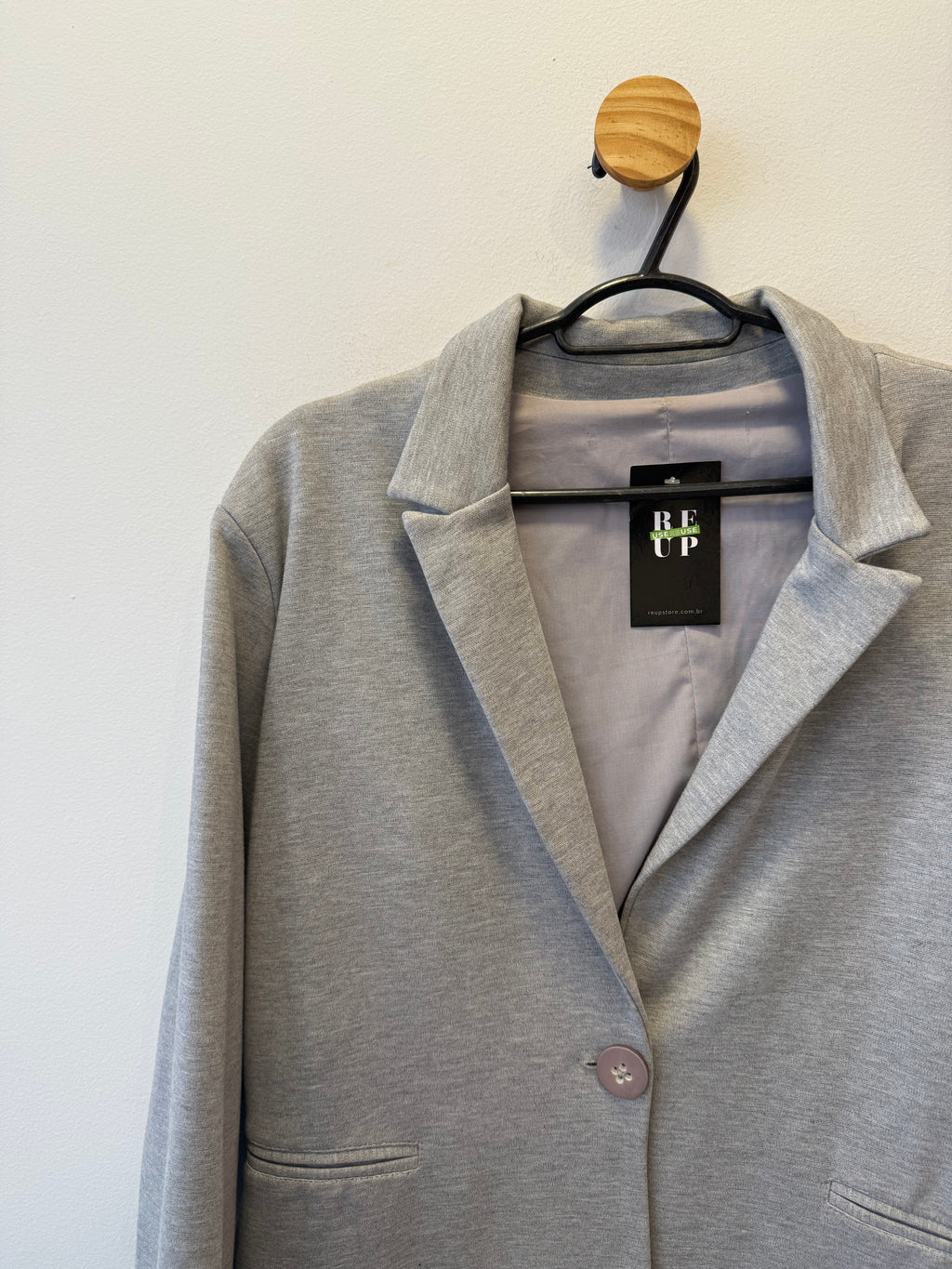 Blazer Cinza Claro